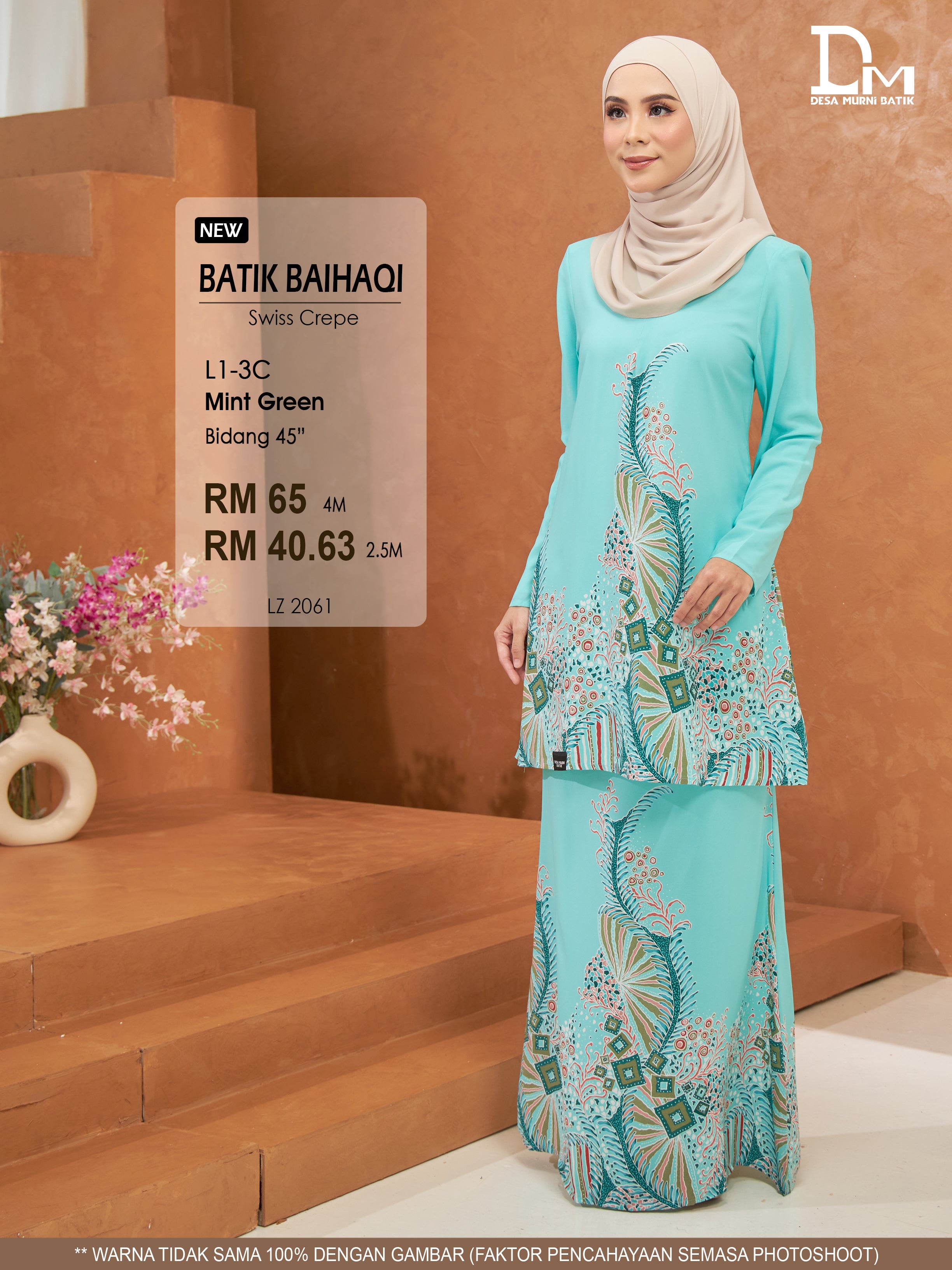BAIHAQI L 1-3 MINT GREEN