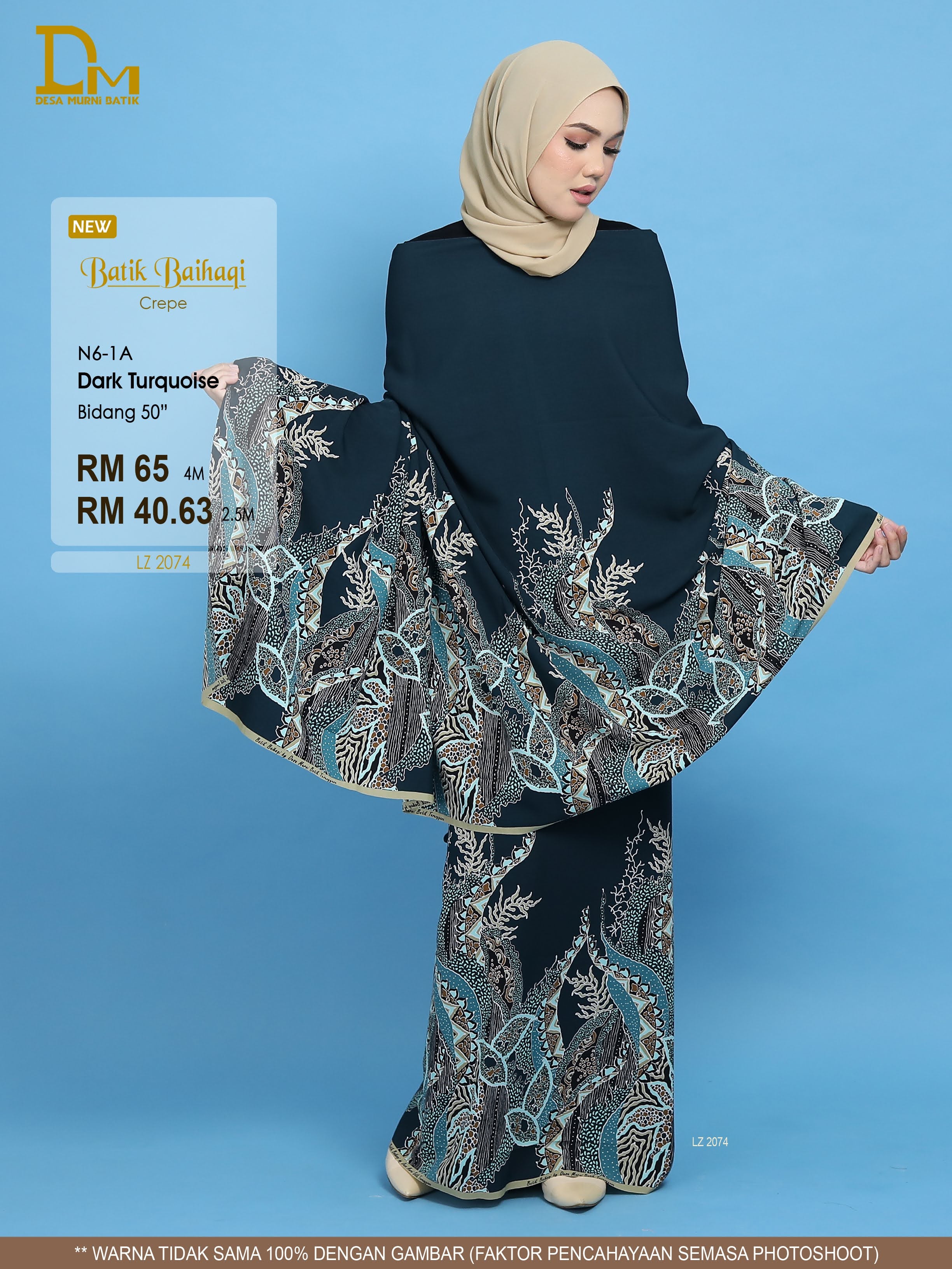 BAIHAQI N 6-1 DARK TURQUOISE