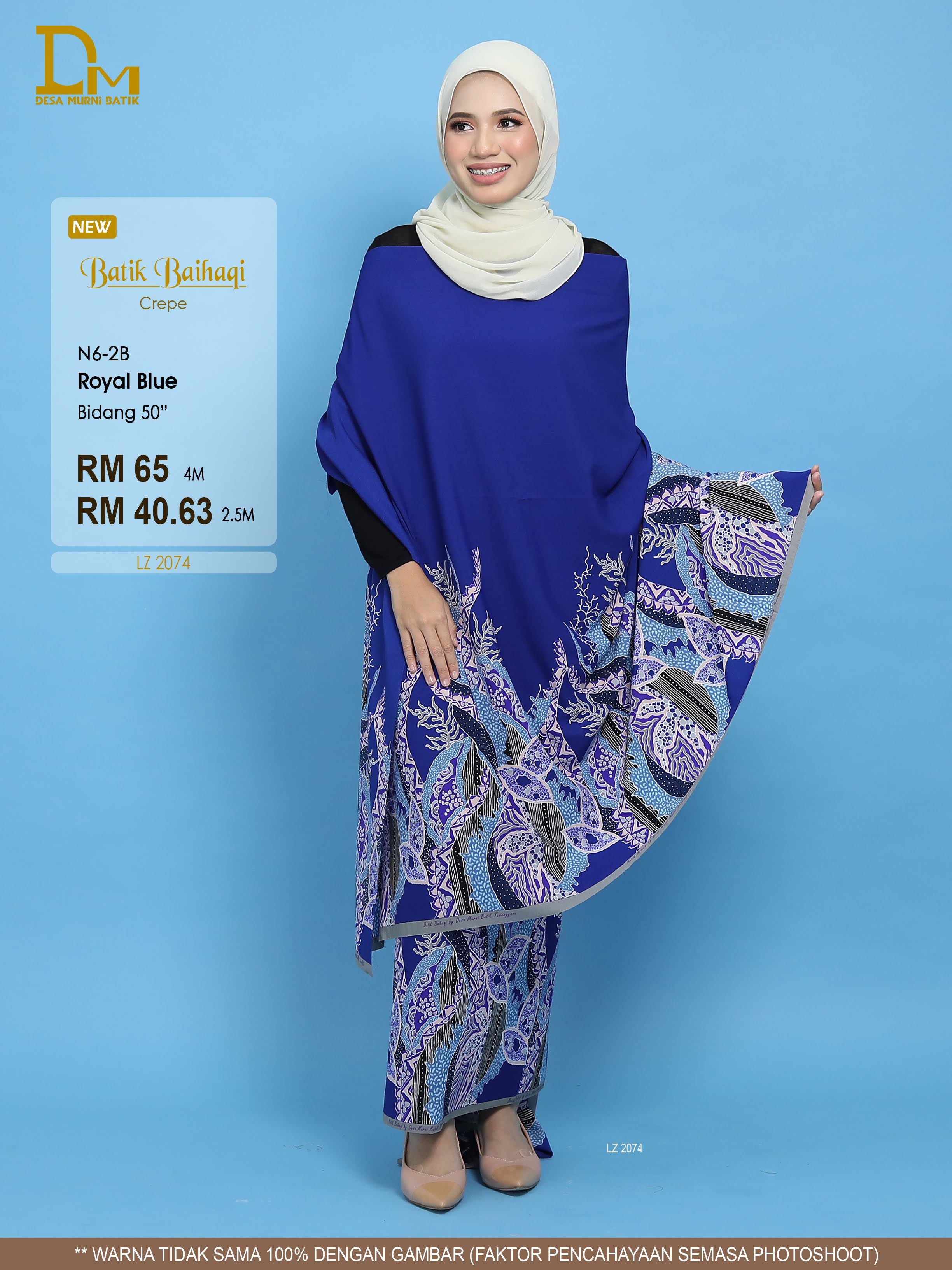 BAIHAQI N 6-2 ROYAL BLUE