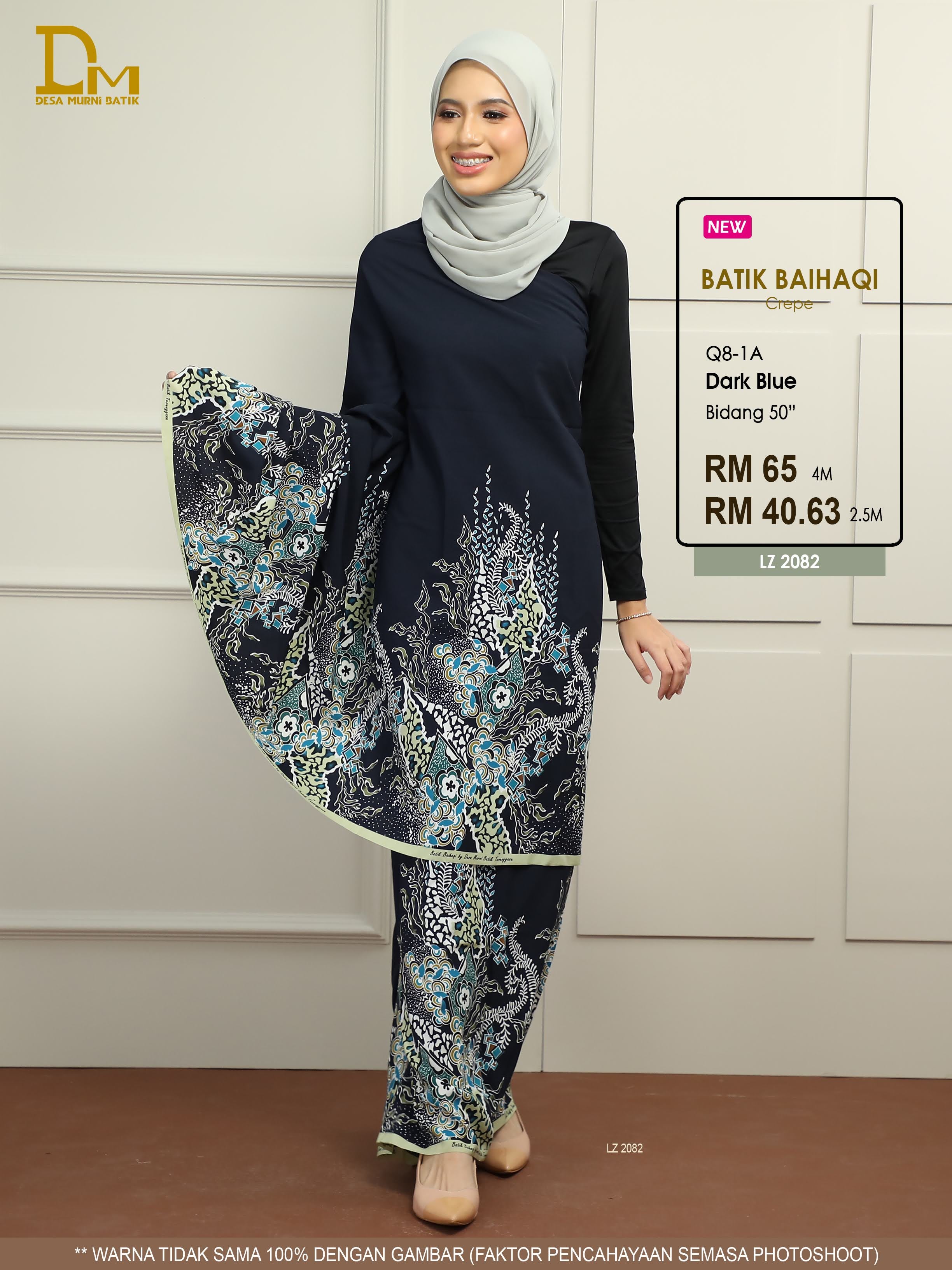 BAIHAQI 1.0 Q 8-1 BIRU GELAP
