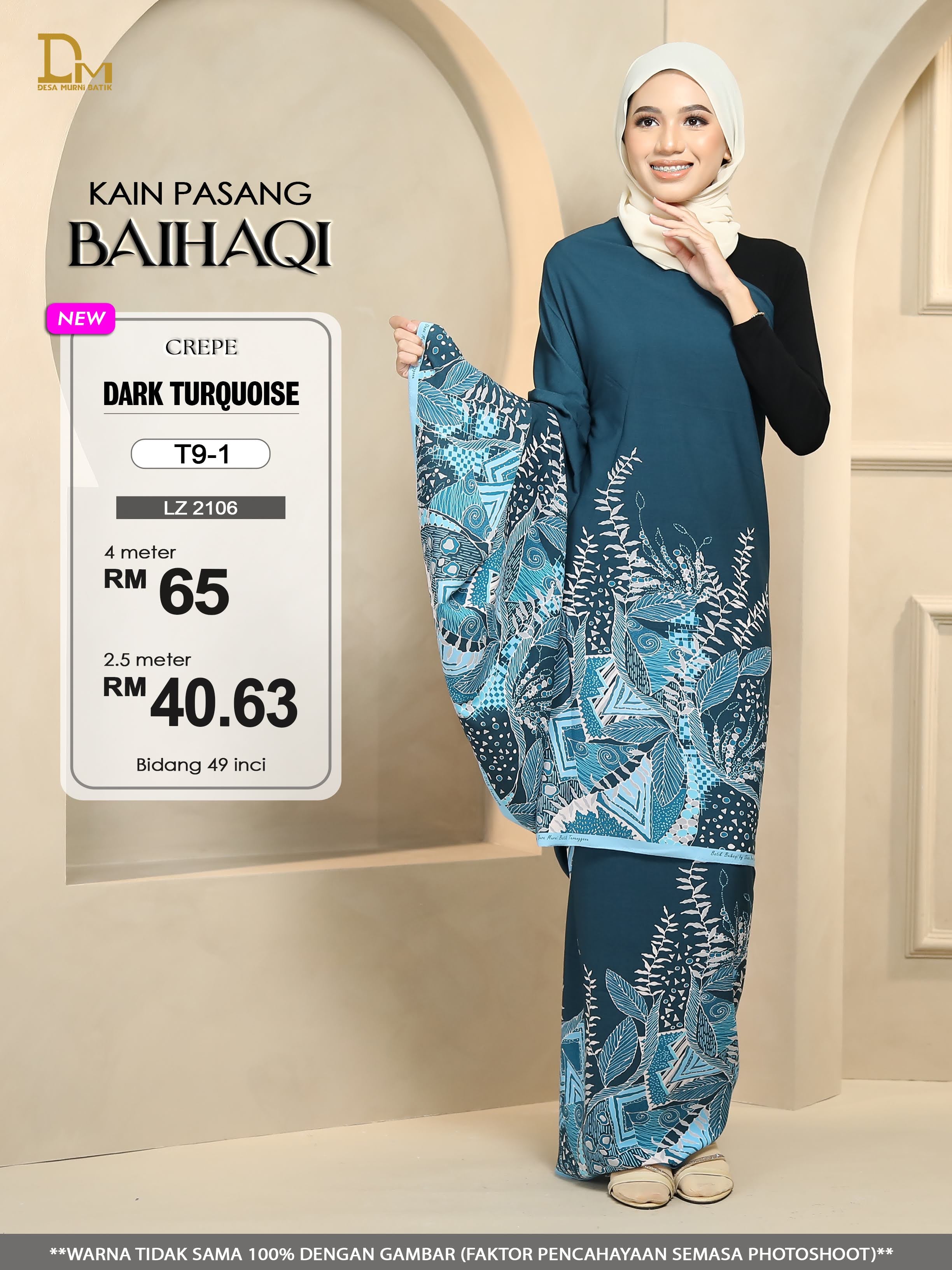 BAIHAQI T 9-1 DARK TURQUOISE