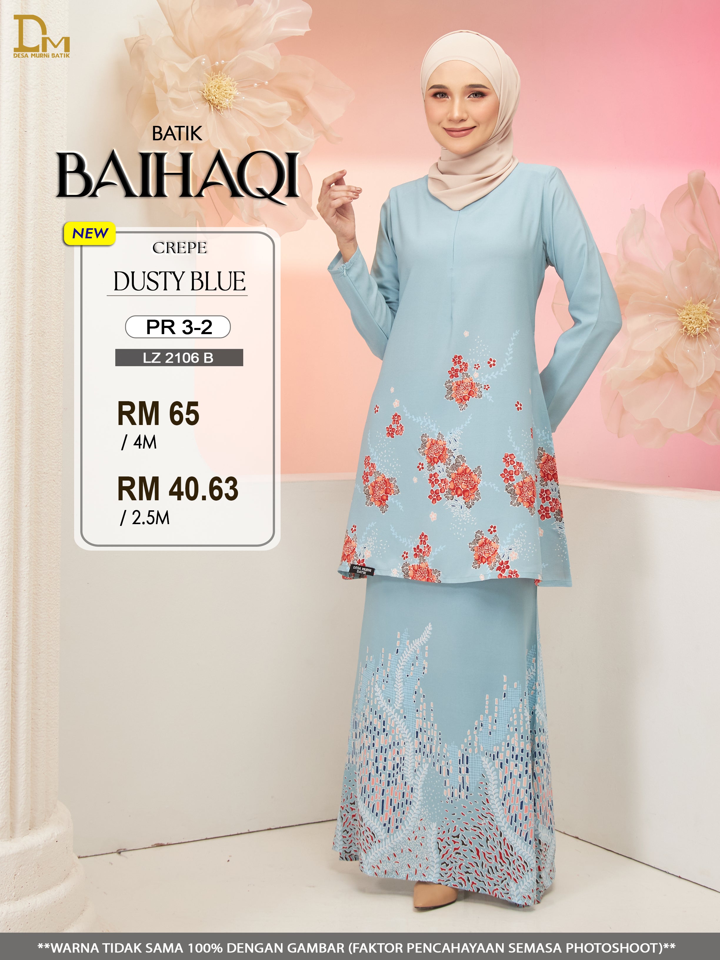 BAIHAQI R 3-2 DUSTY BLUE