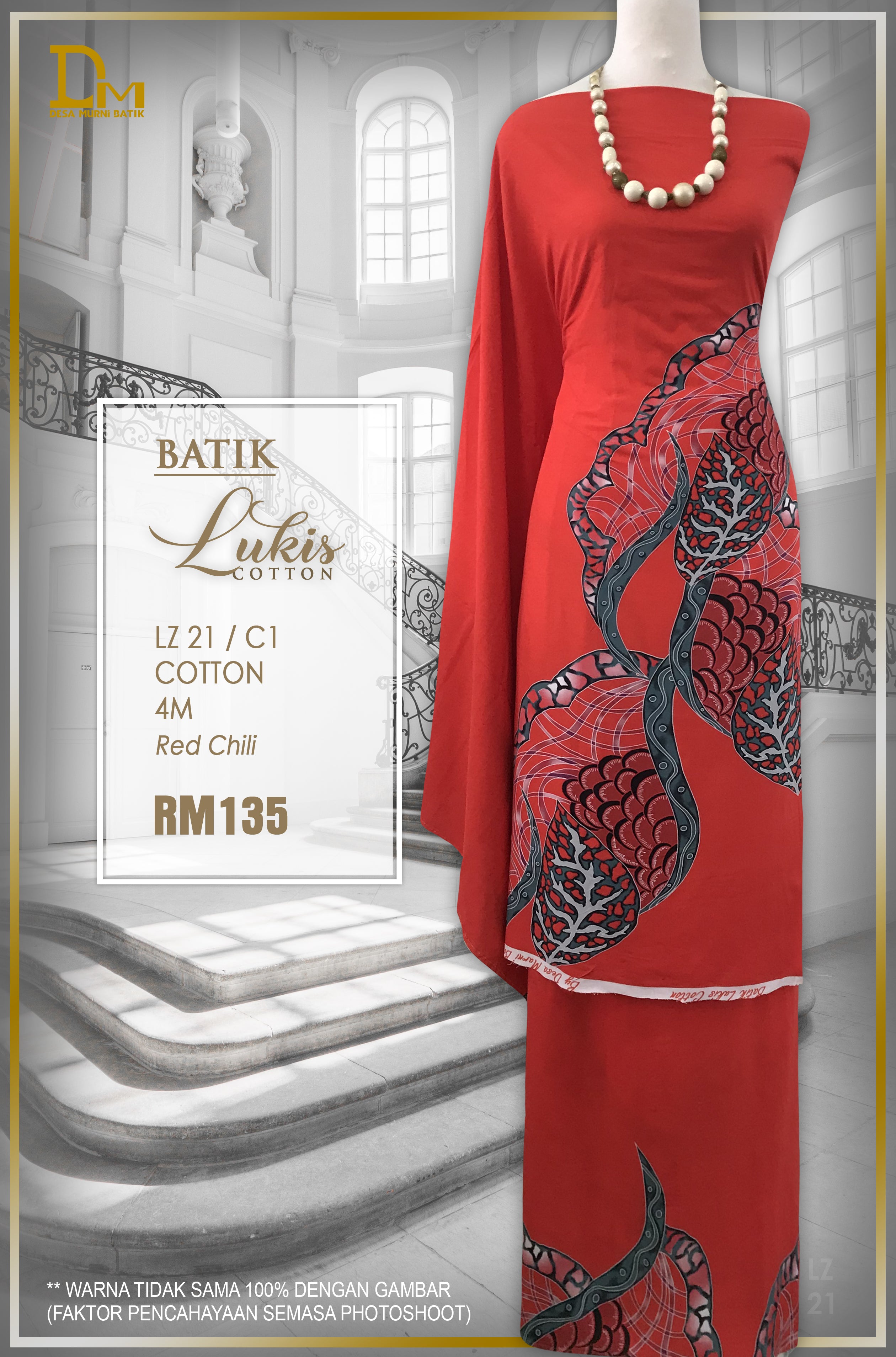BATIK LUKIS TERENGGANU COTTON LZ 21