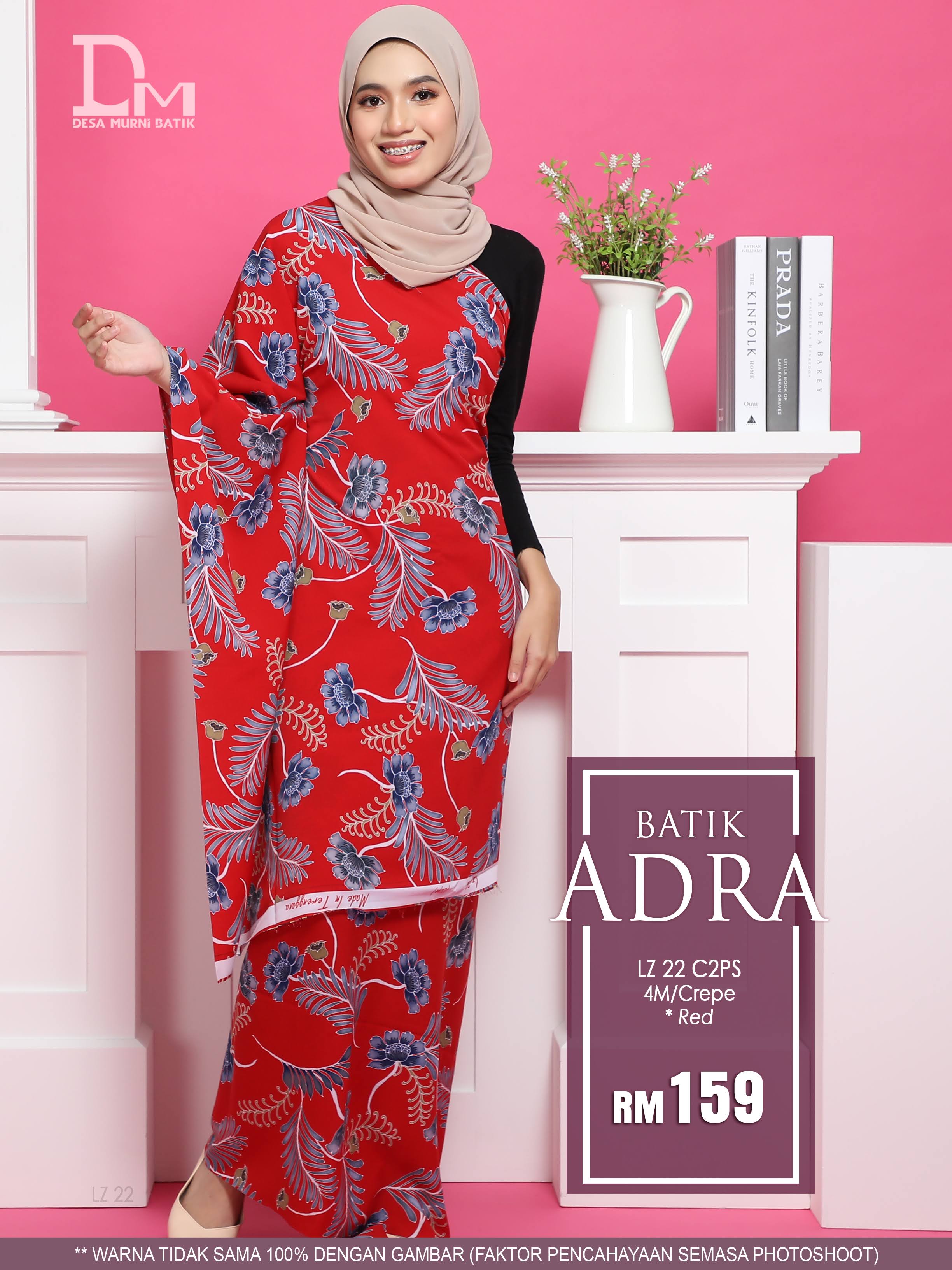 BATIK ANDRA LZ 22 CREPE RED