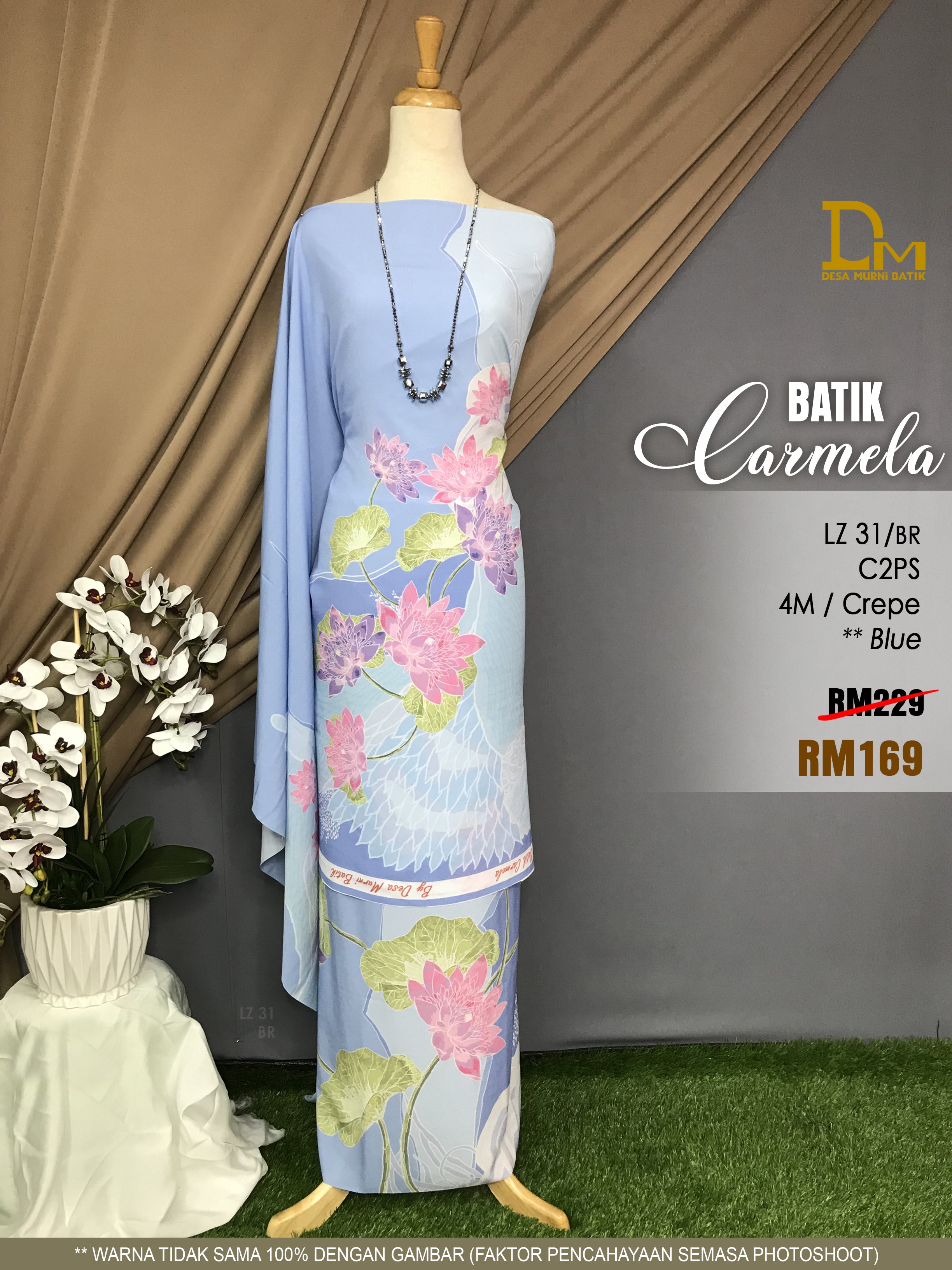 BATIK CARMELA LZ 31 CREPE BLUE