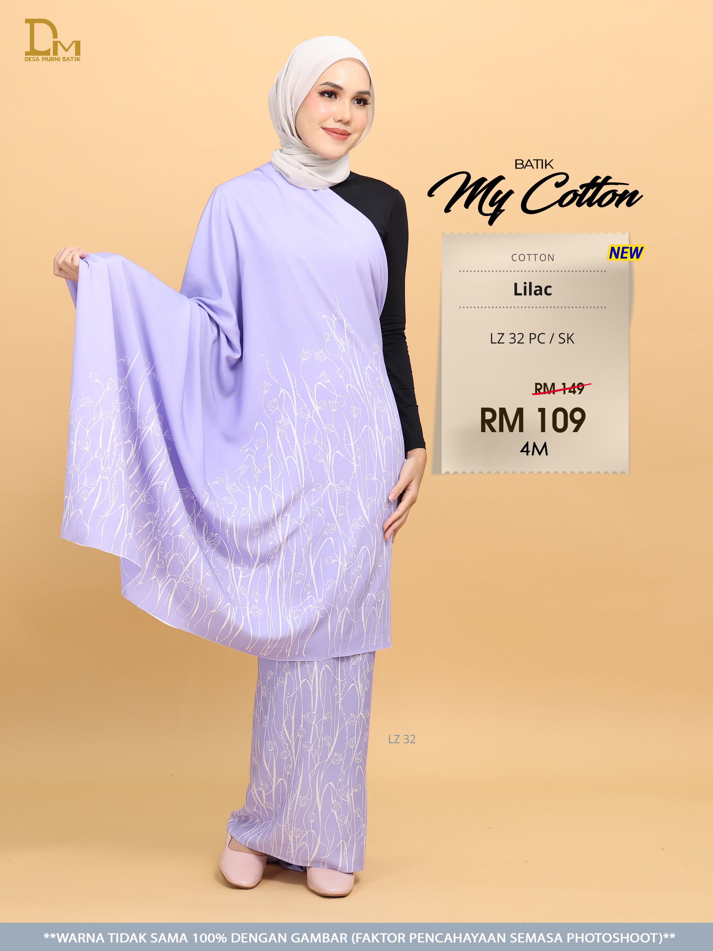 BATIK MY COTTON LZ 32 PC / SK LILAC