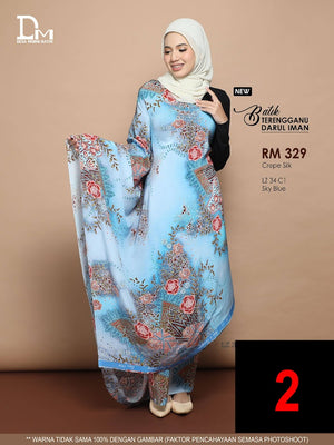 BATIK TERENGGANU DARUL IMAN CREPE SILK LZ 34
