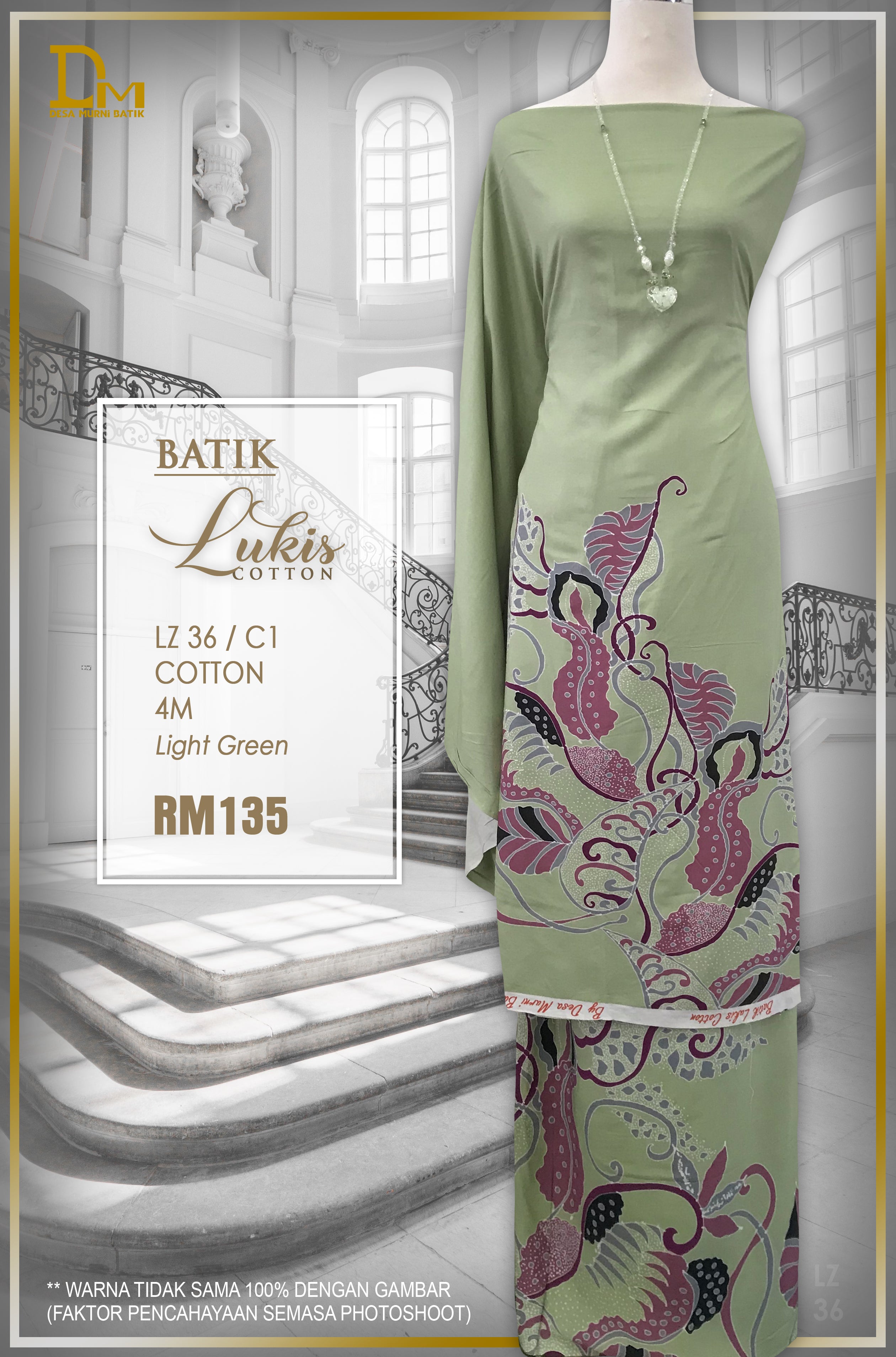 BATIK LUKIS TERENGGANU COTTON LZ 36