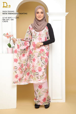 BATIK TERENGGANU PAINTING LZ 45 CREPE