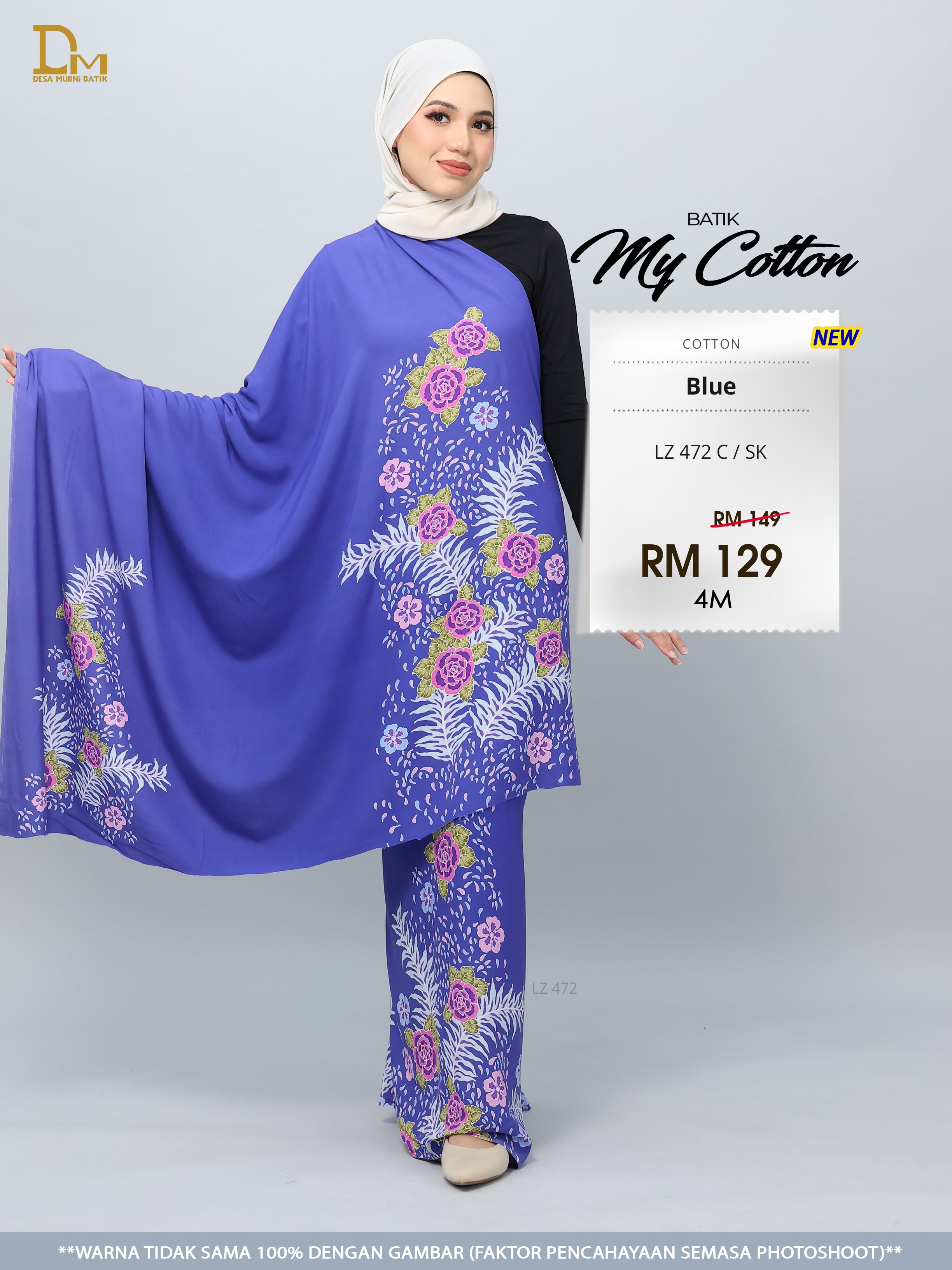 BATIK MY COTTON LZ 472 C / SK BLUE