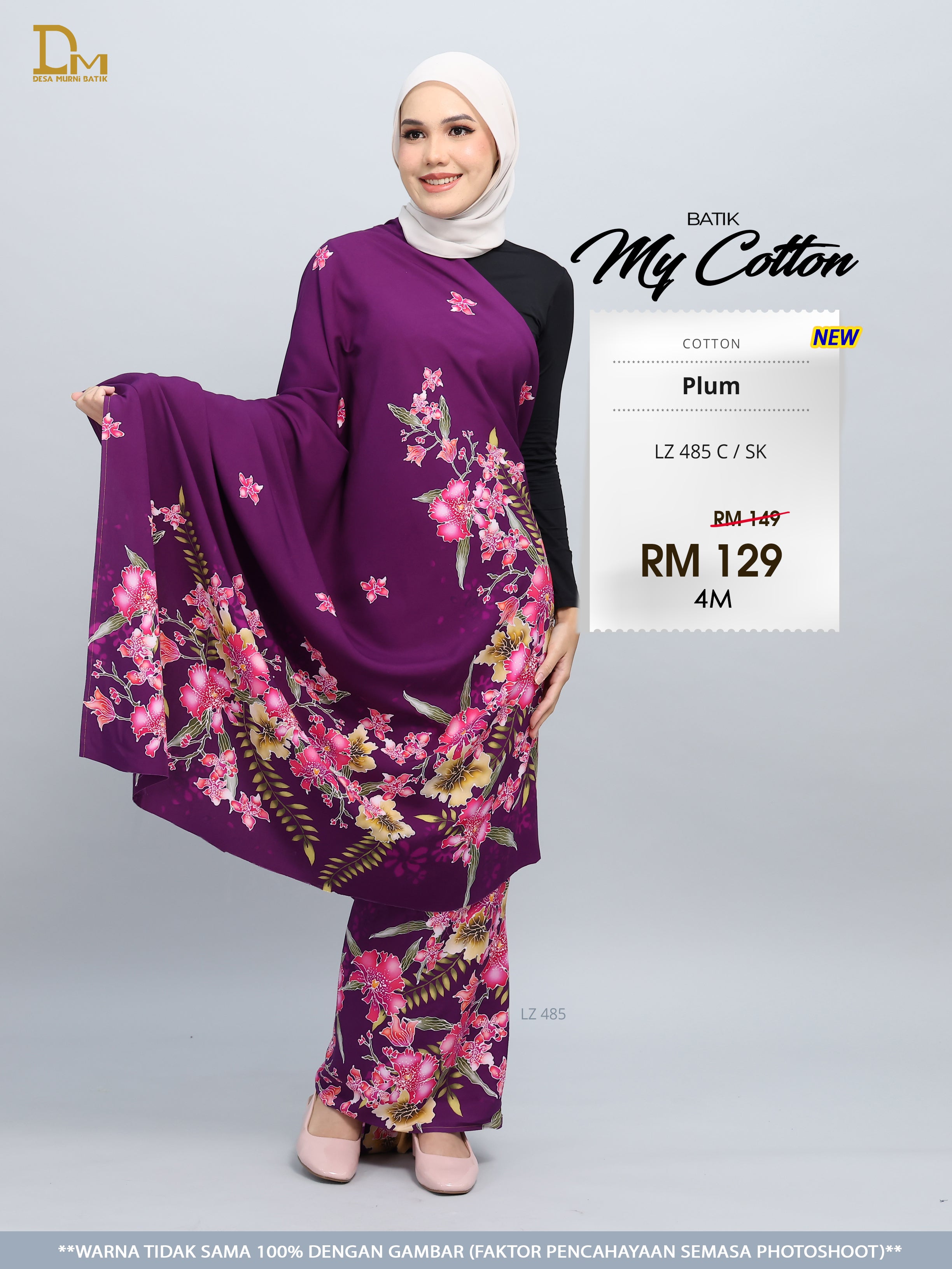 BATIK MY COTTON LZ 485 C / SK PLUM