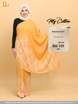 BATIK MY COTTON LZ 51 PC / SK BUTTERSCOTCH