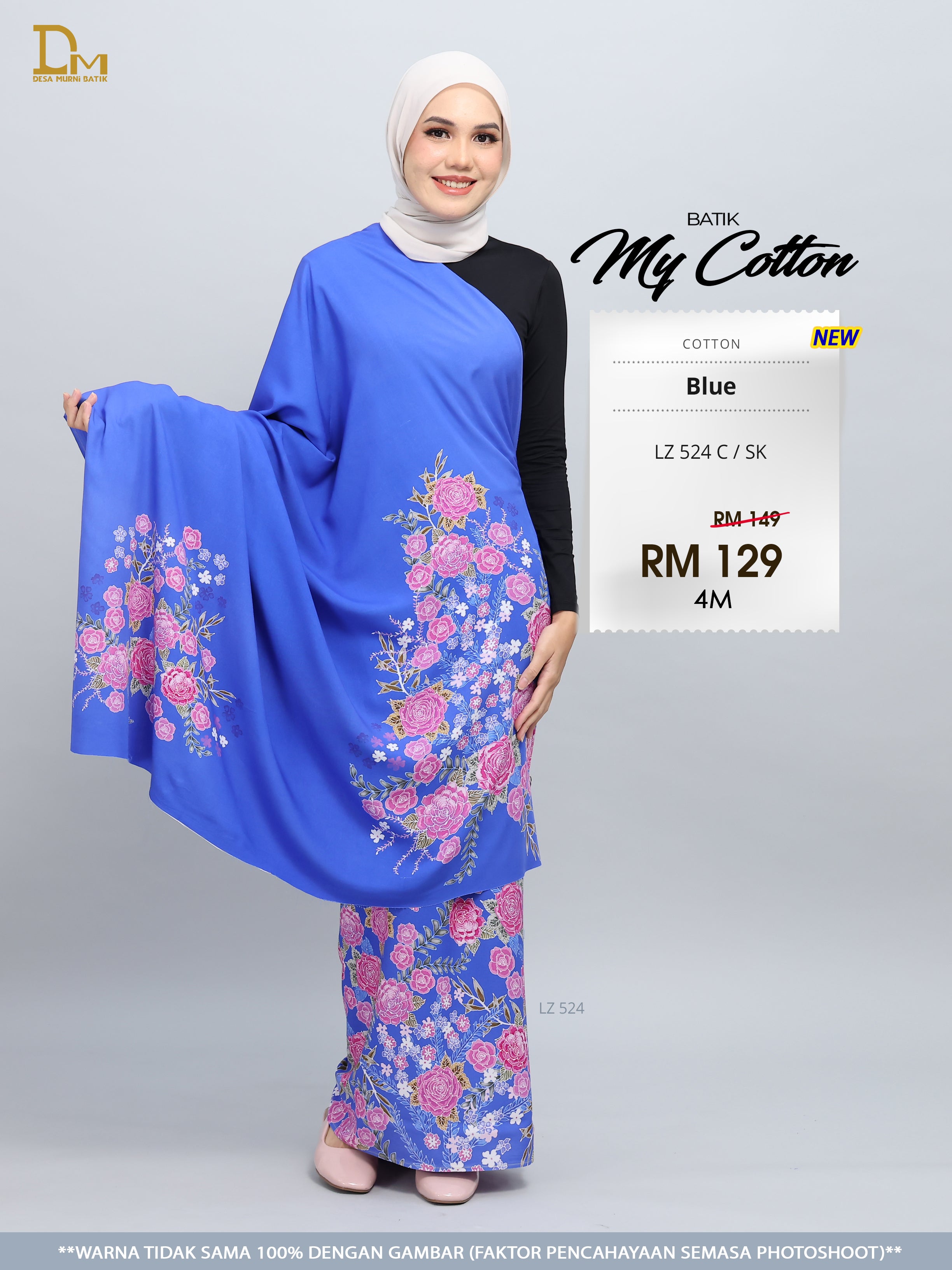 BATIK MY COTTON LZ 524 C / SK BLUE