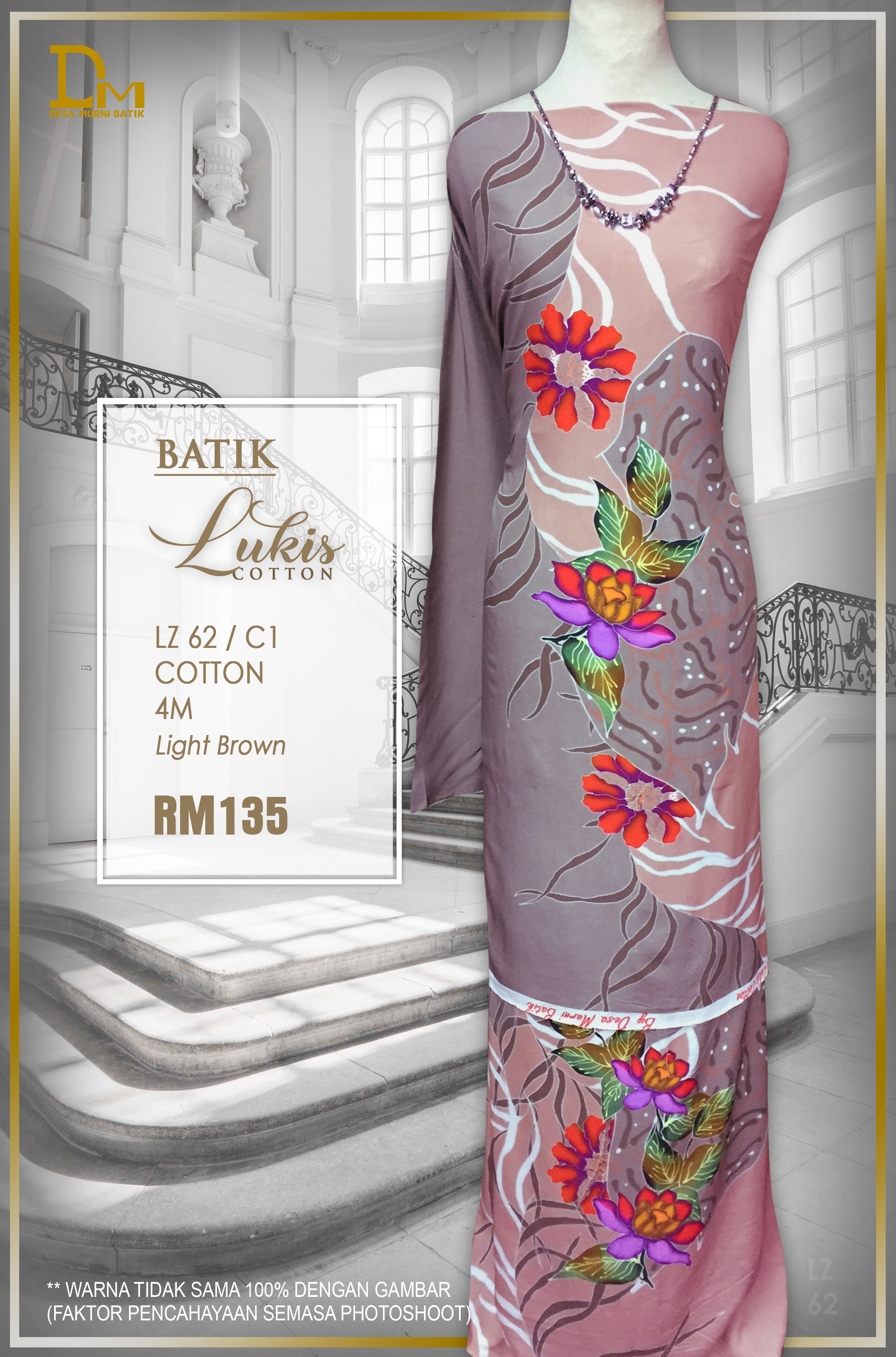 BATIK LUKIS TERENGGANU COTTON LZ 62