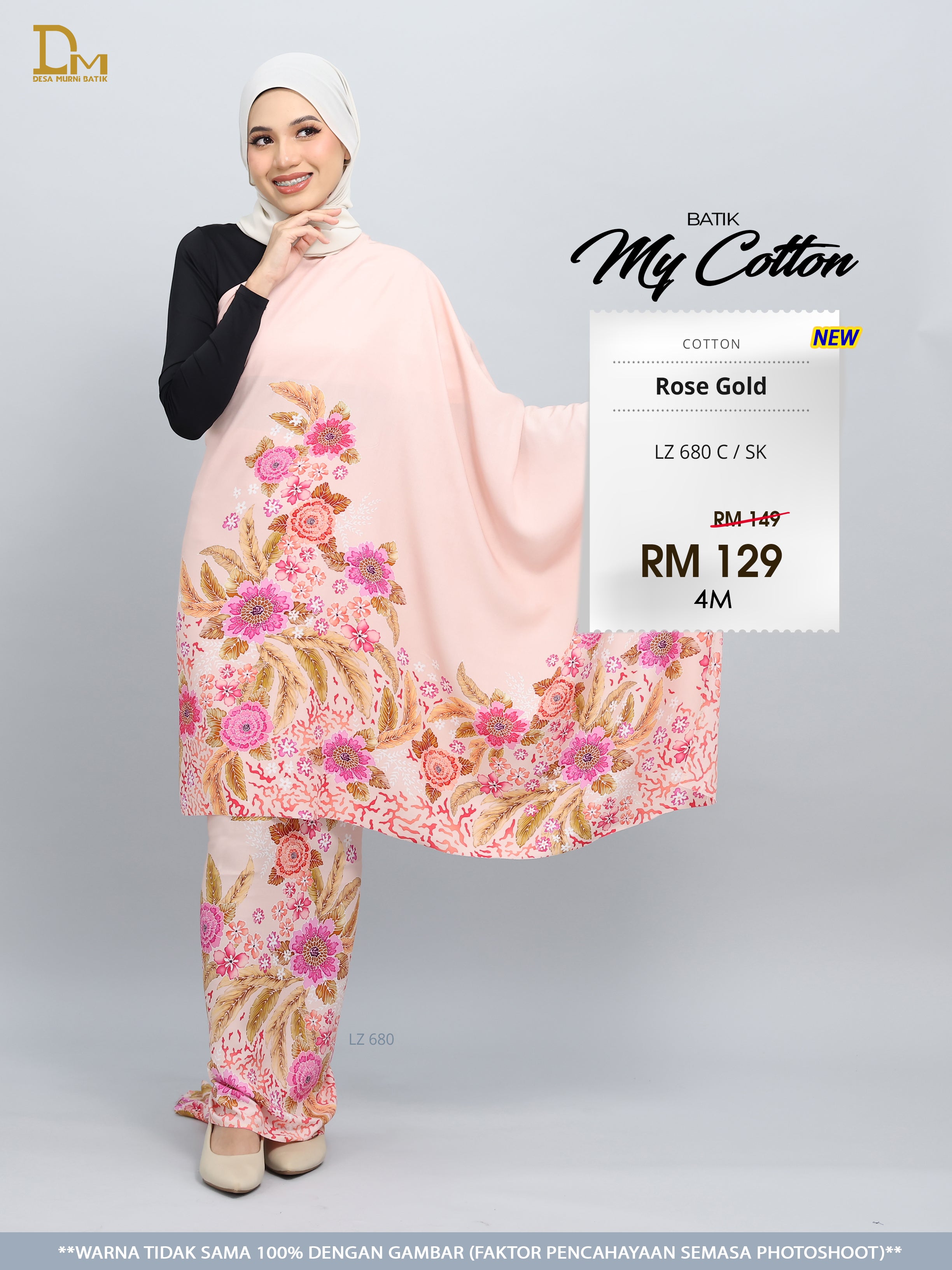 BATIK MY COTTON LZ 680 C / SK ROSE GOLD