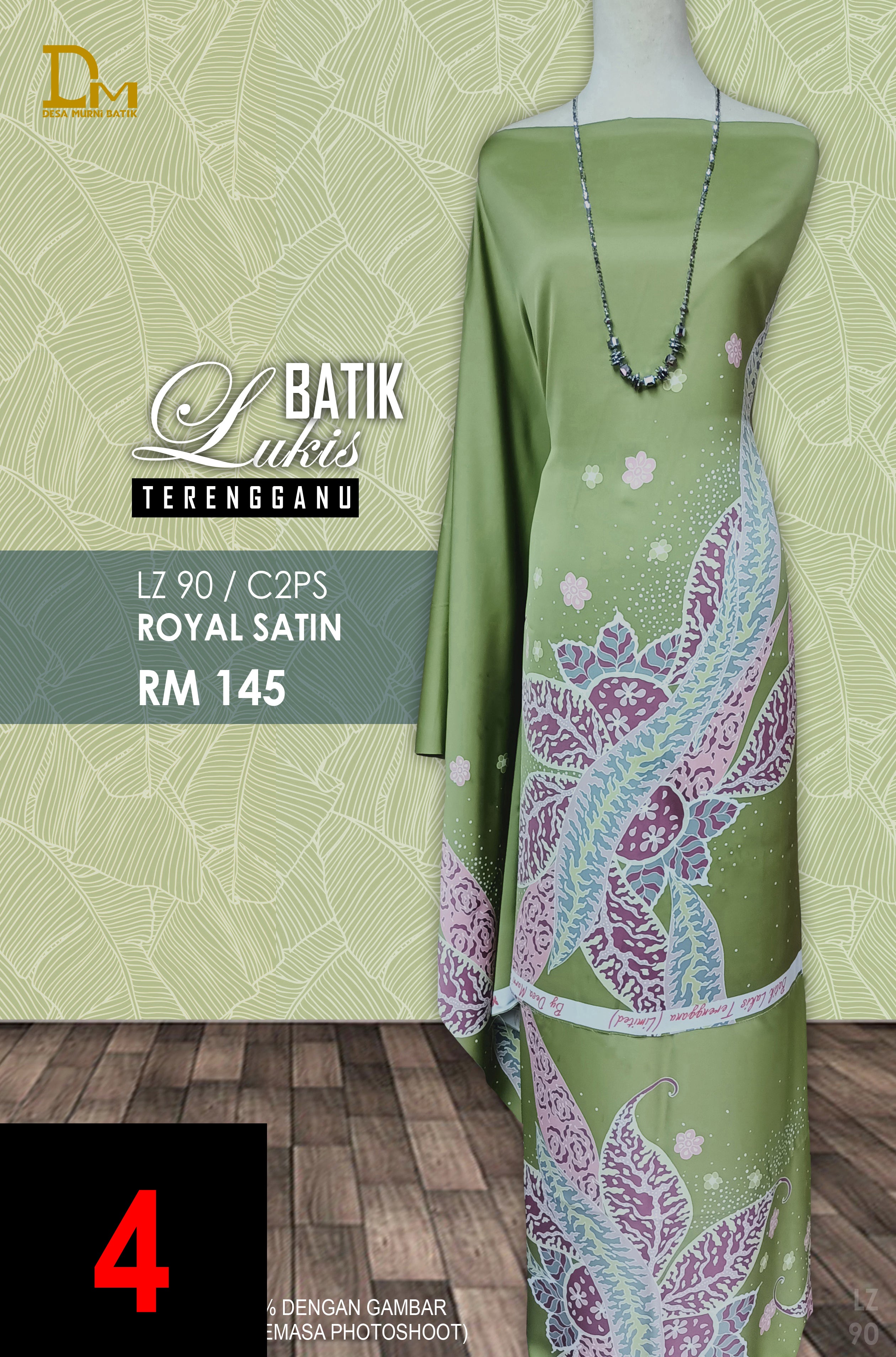 BATIK LUKIS TERENGGANU ROYAL SATIN LZ 90