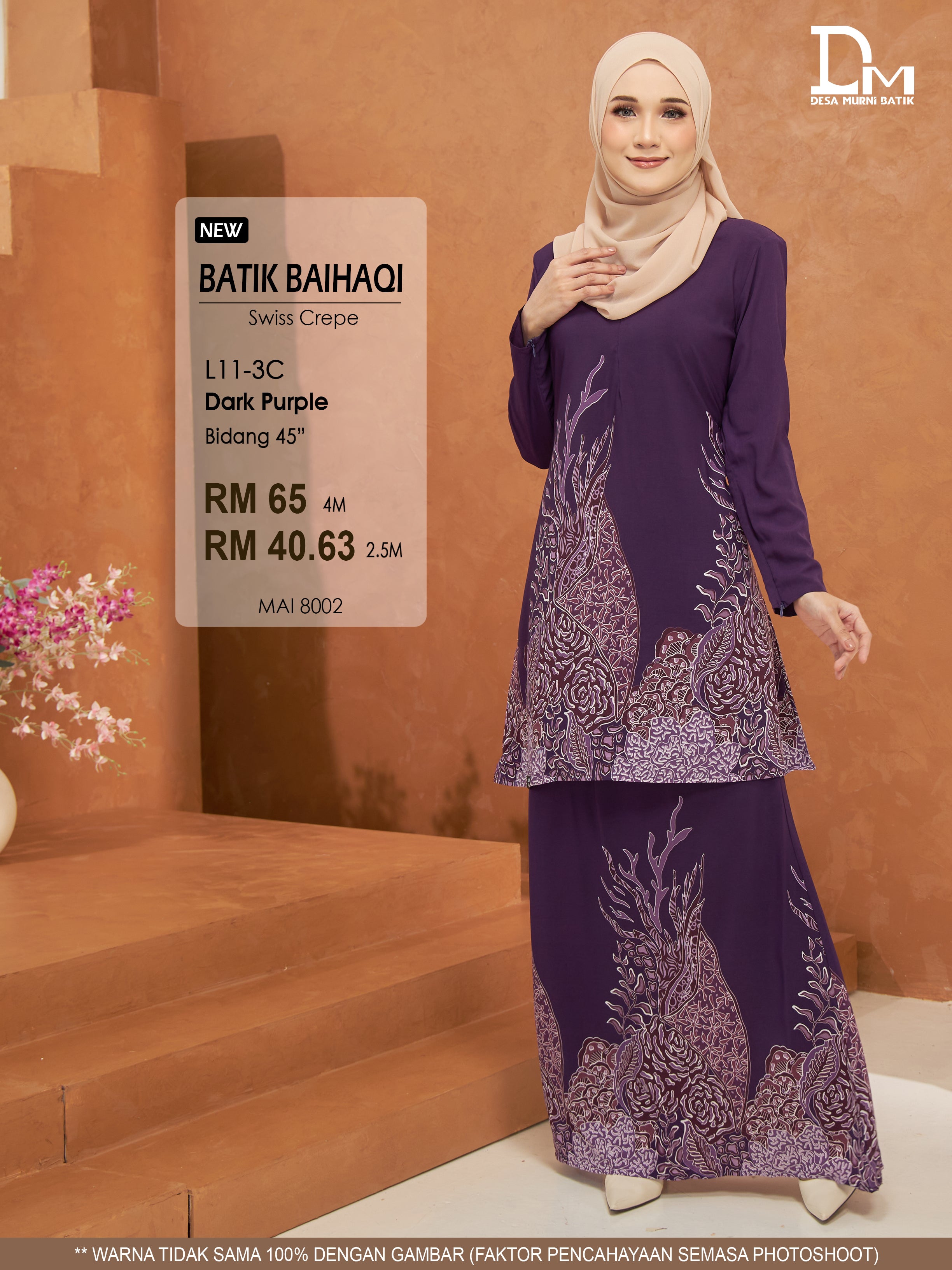 BAIHAQI L 11-3 DARK PURPLE