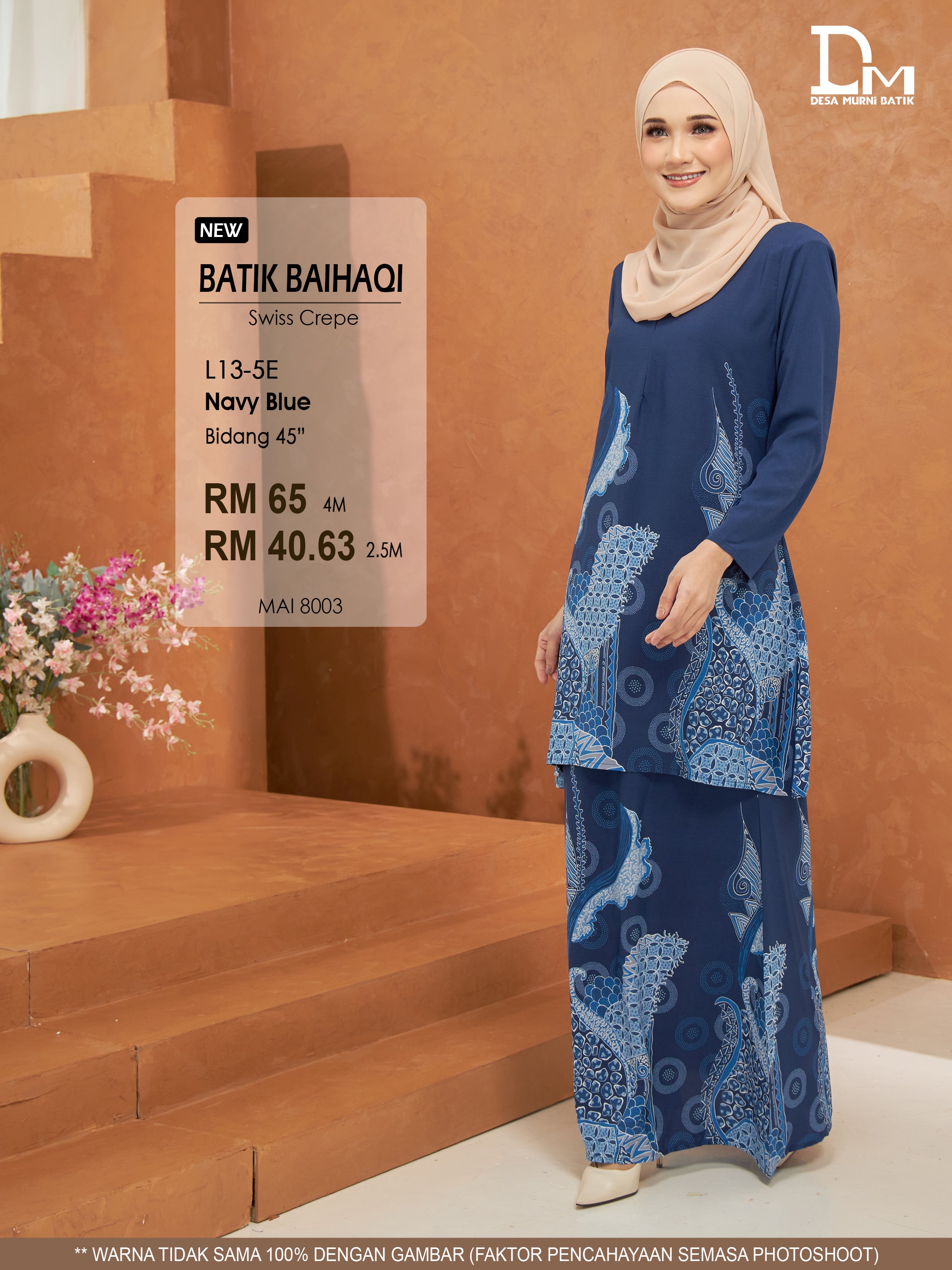BAIHAQI L 13-5 NAVY BLUE