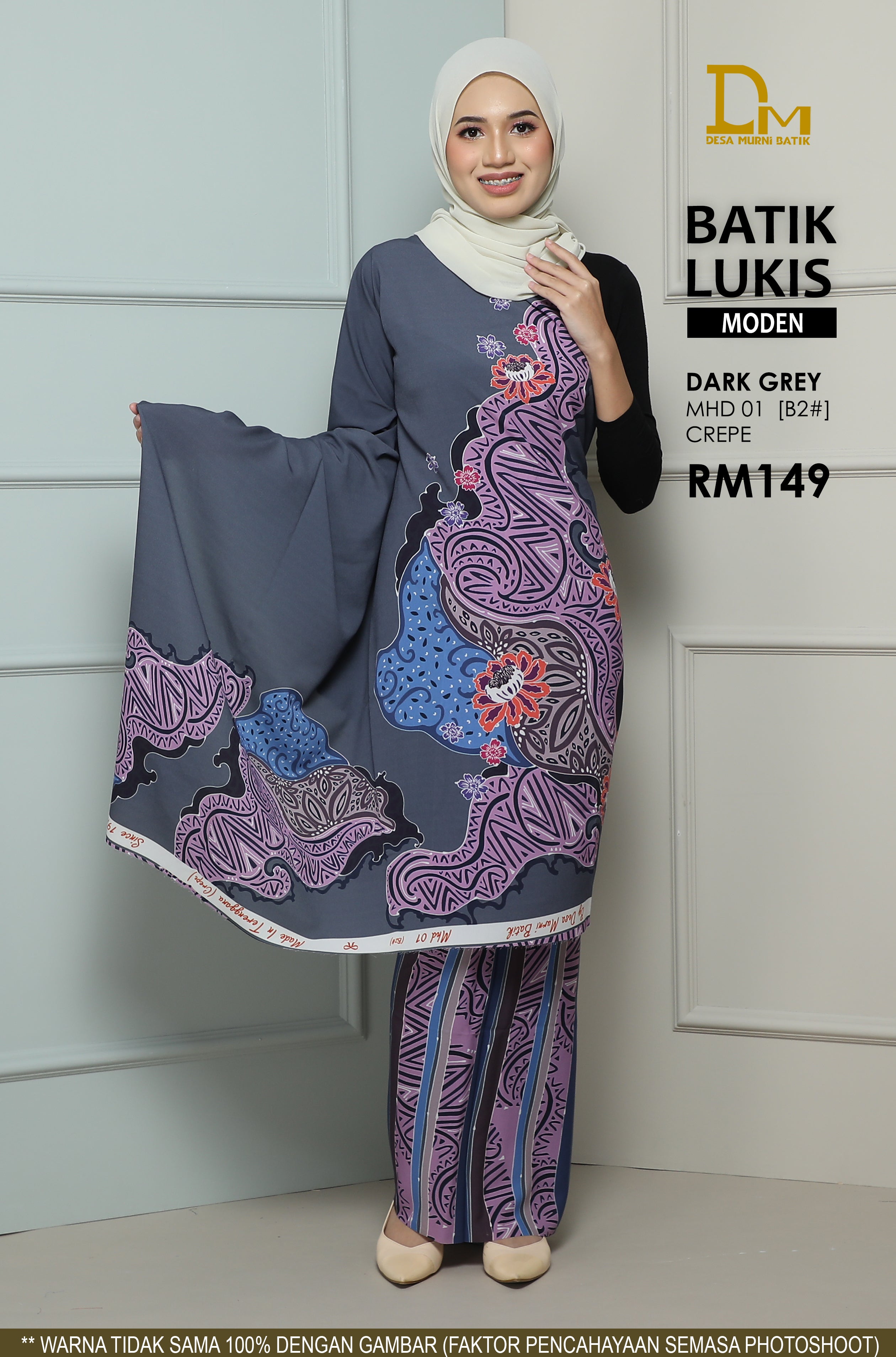 BATIK LUKIS MODEN CREPE MHD 01