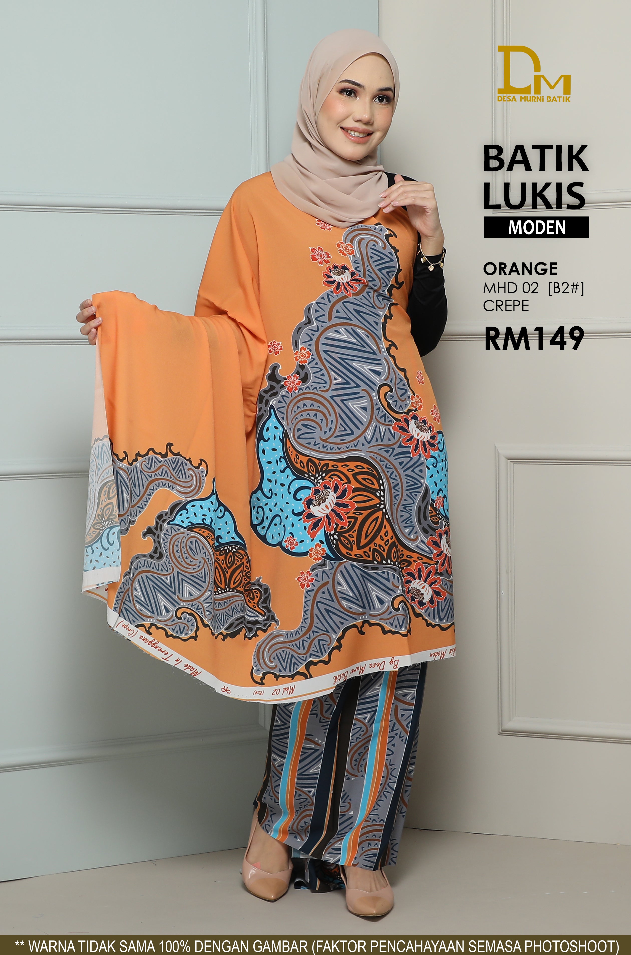 BATIK LUKIS MODEN CREPE MHD 02