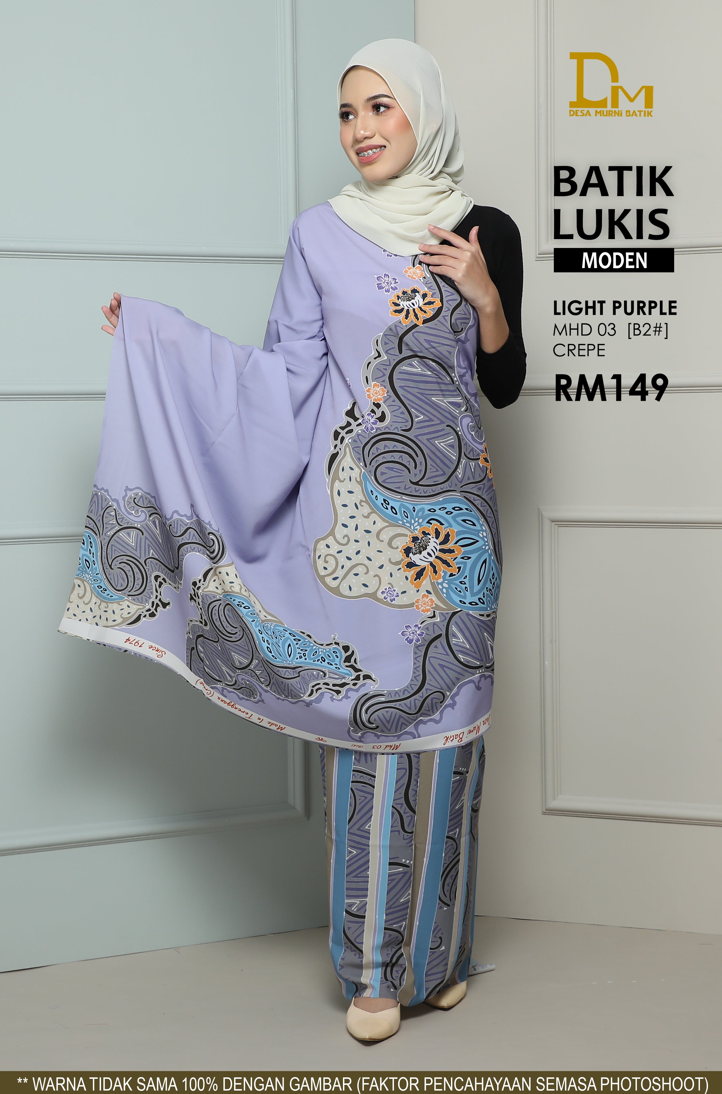 BATIK LUKIS MODEN CREPE MHD 03