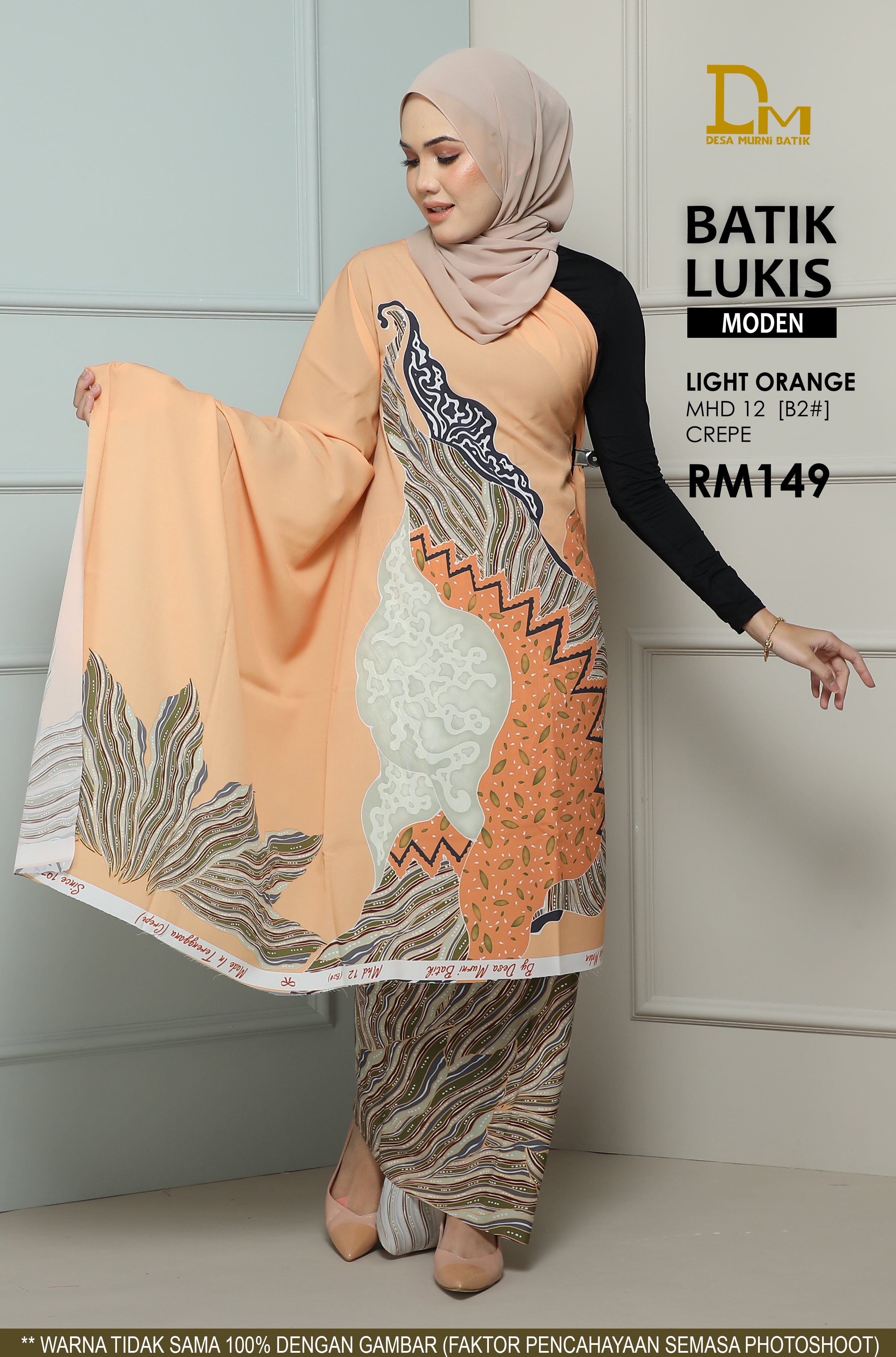 BATIK LUKIS MODEN CREPE MHD 12