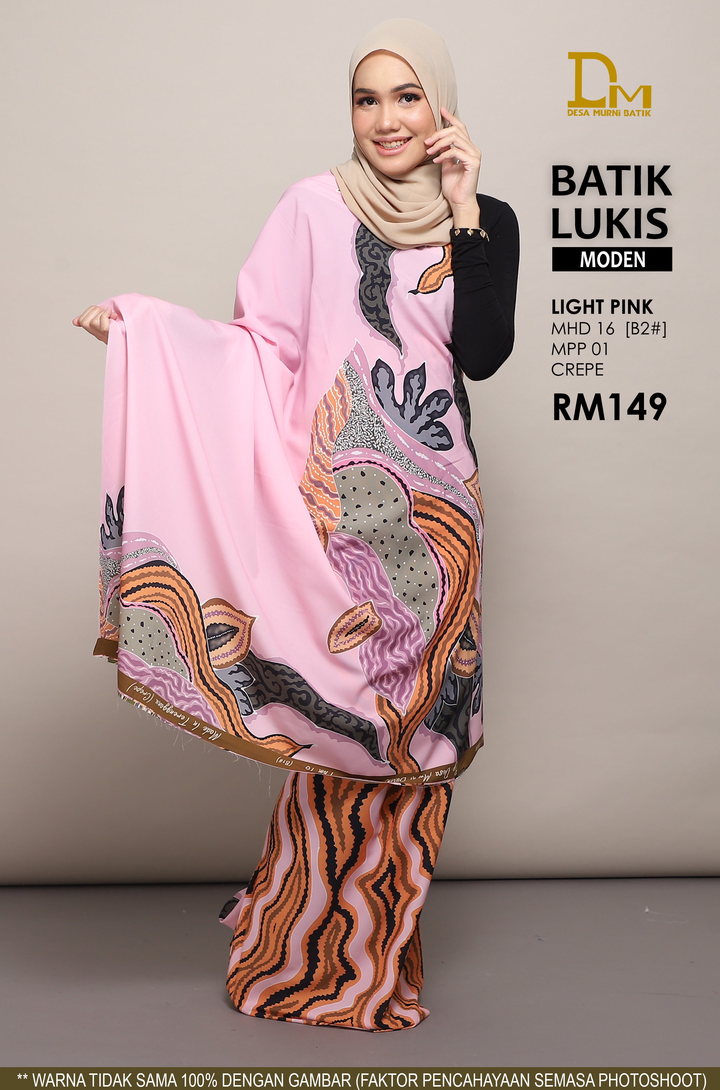 BATIK LUKIS MODEN CREPE MHD 16