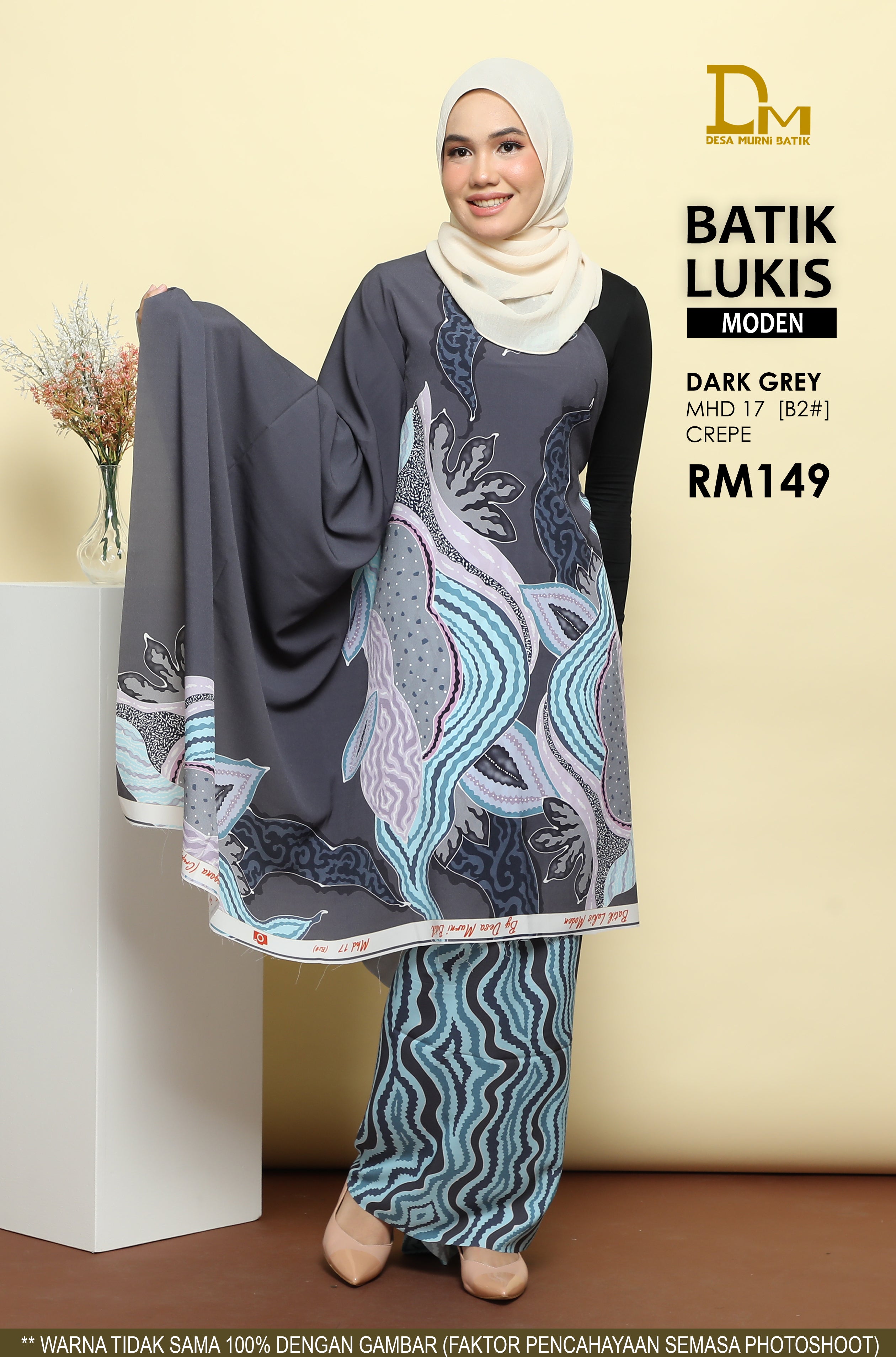 BATIK LUKIS MODEN CREPE MHD 17