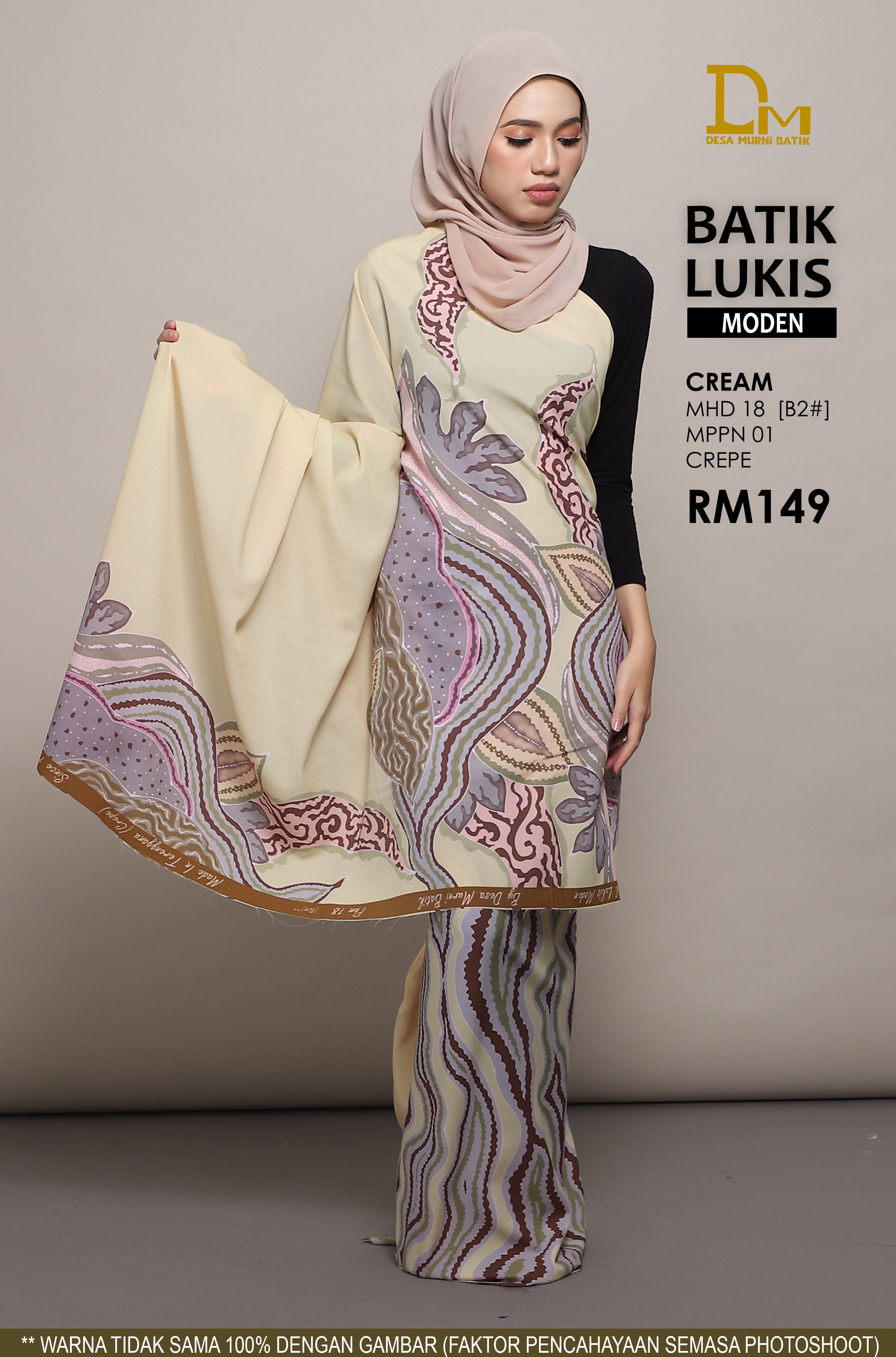 BATIK LUKIS MODEN CREPE MHD 18