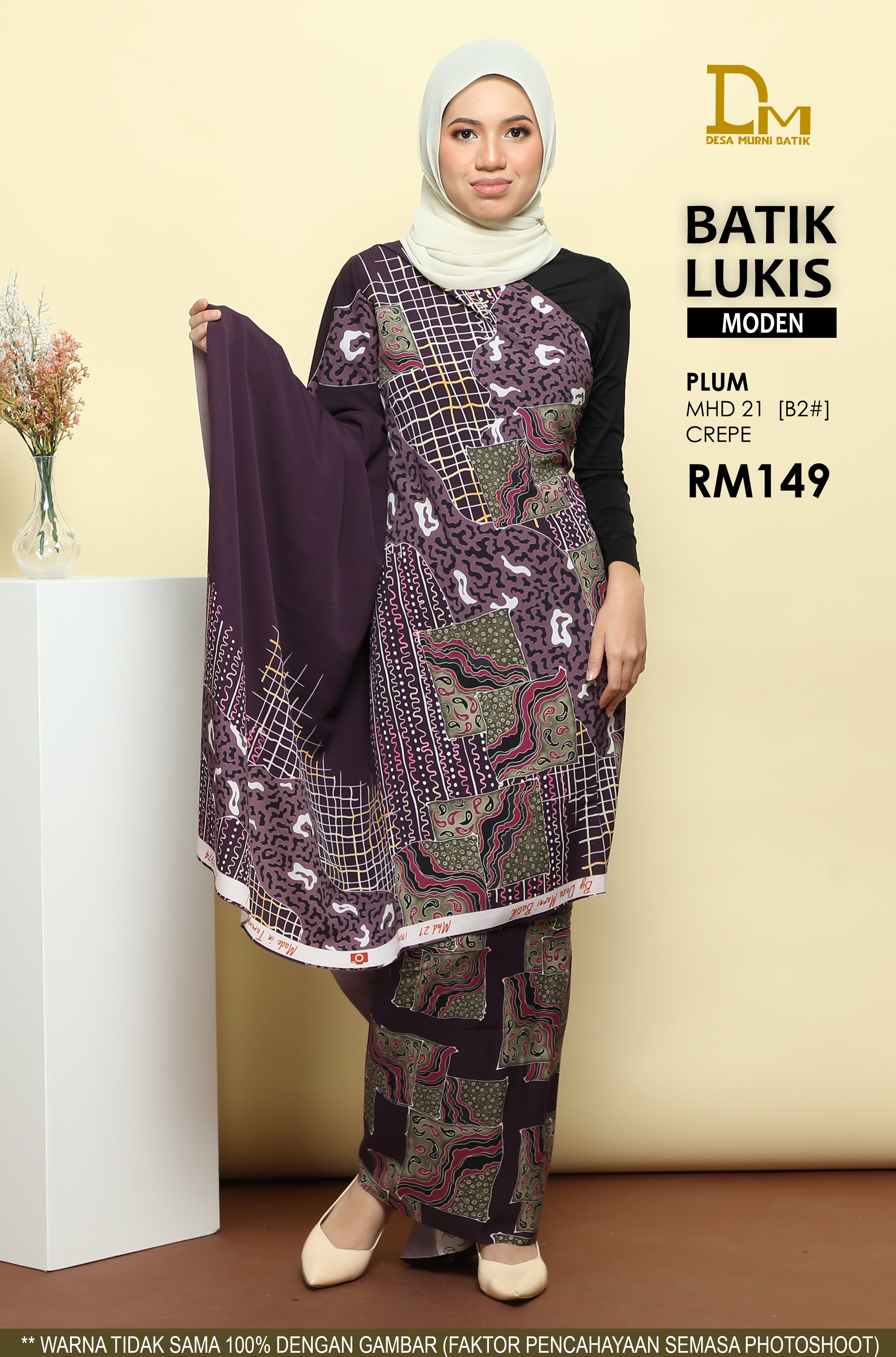 BATIK LUKIS MODEN CREPE MHD 21