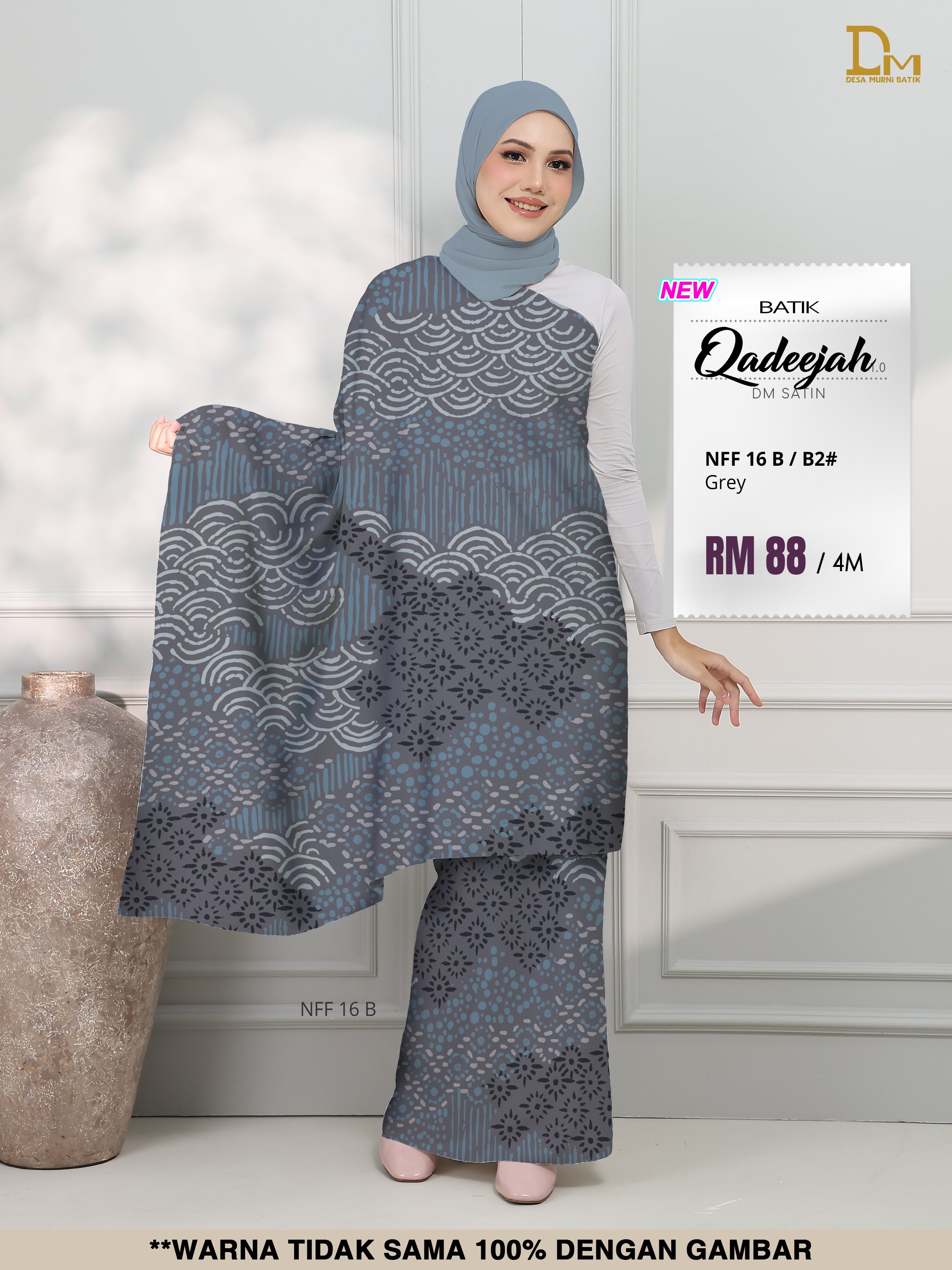 BATIK QADEEJAH SATIN NFF 16 B