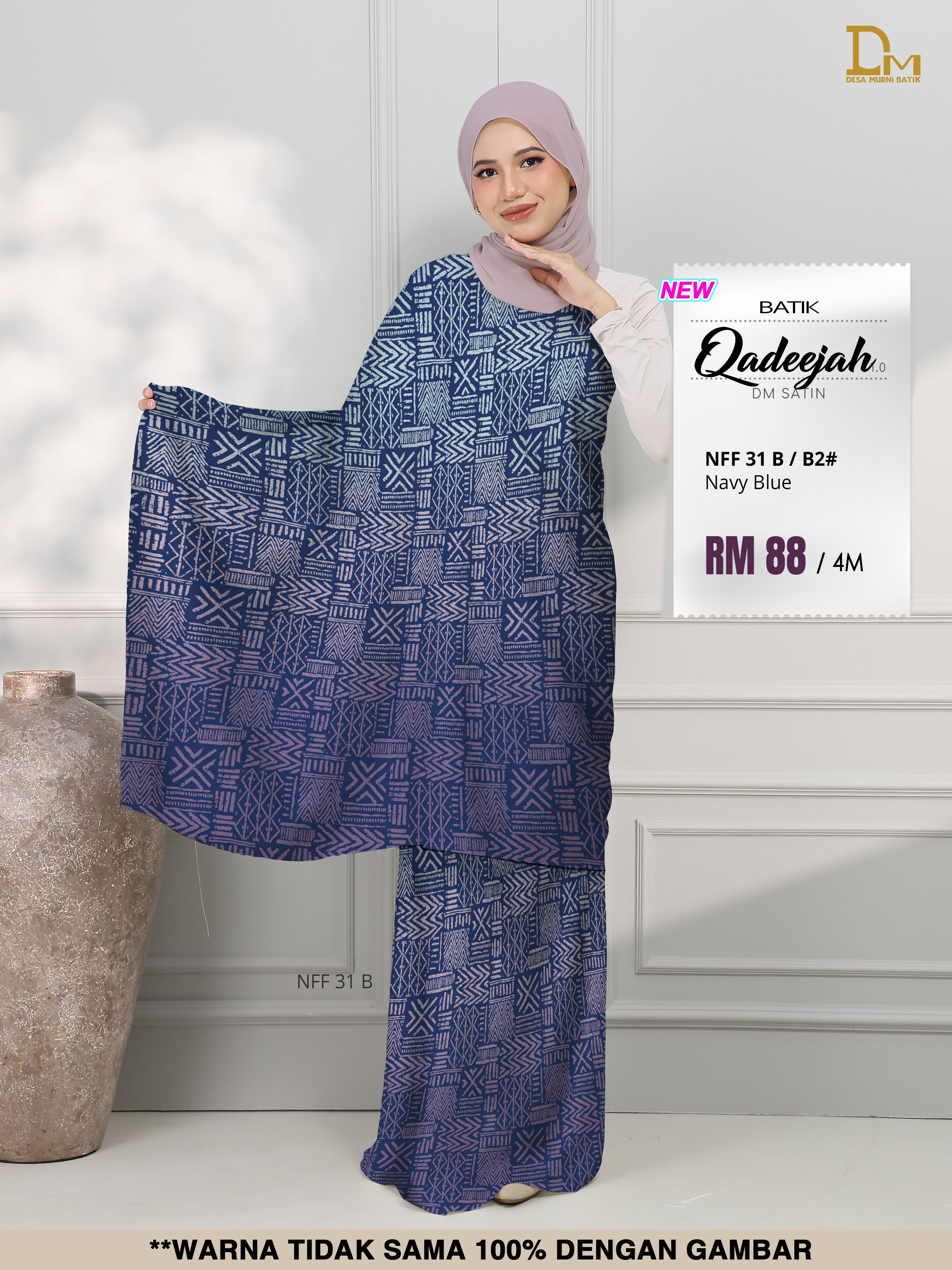 BATIK QADEEJAH SATIN NFF 31 B