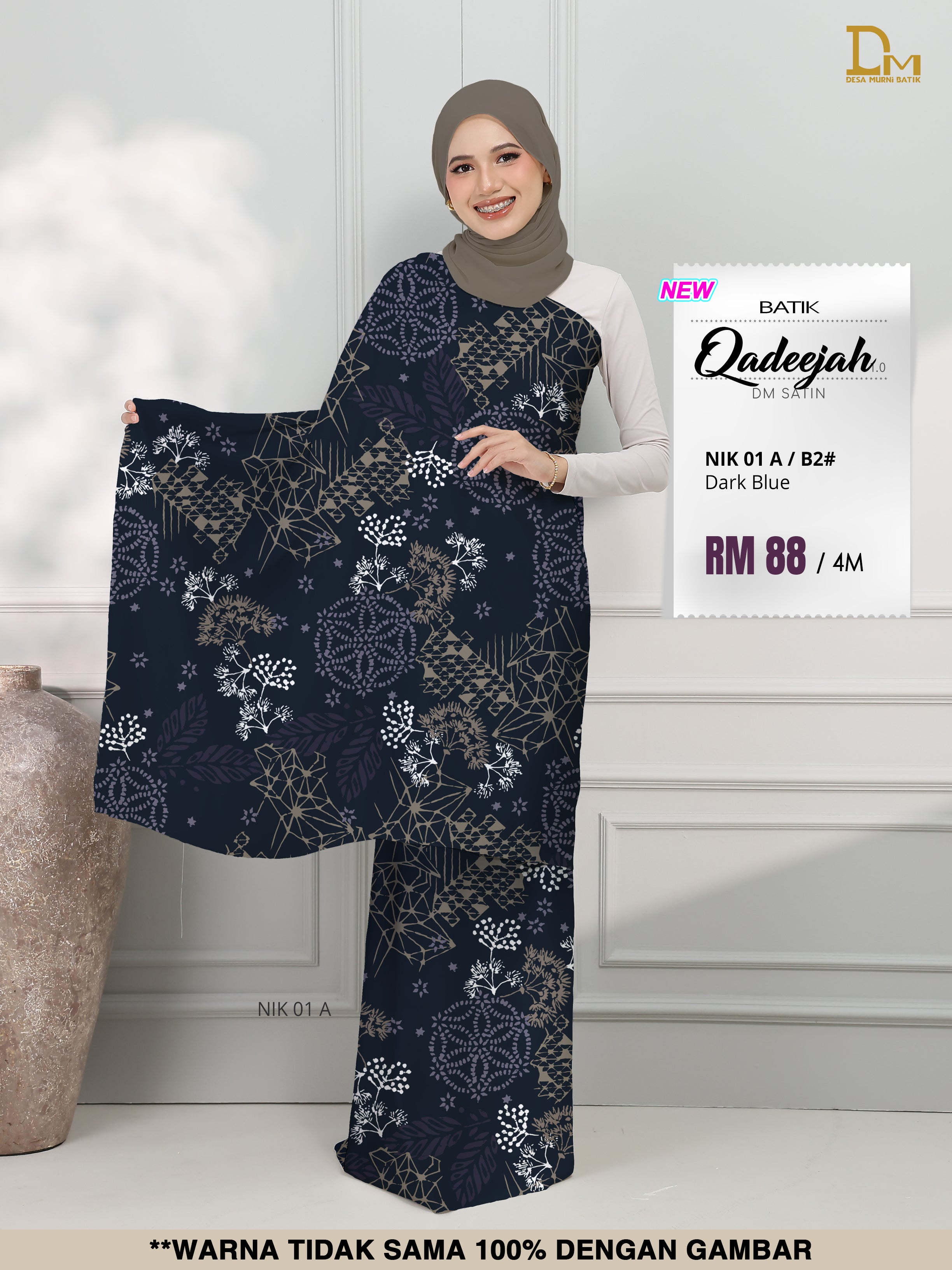 BATIK QADEEJAH SATIN NIK 01 A