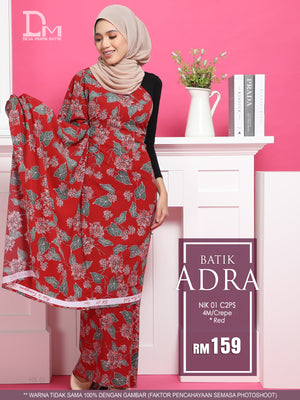 BATIK ANDRA NIK 01 CREPE RED