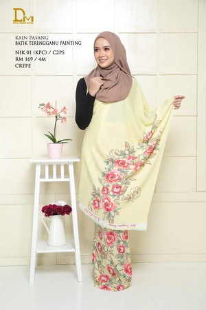 BATIK TERENGGANU PAINTING NIK 01 CREPE