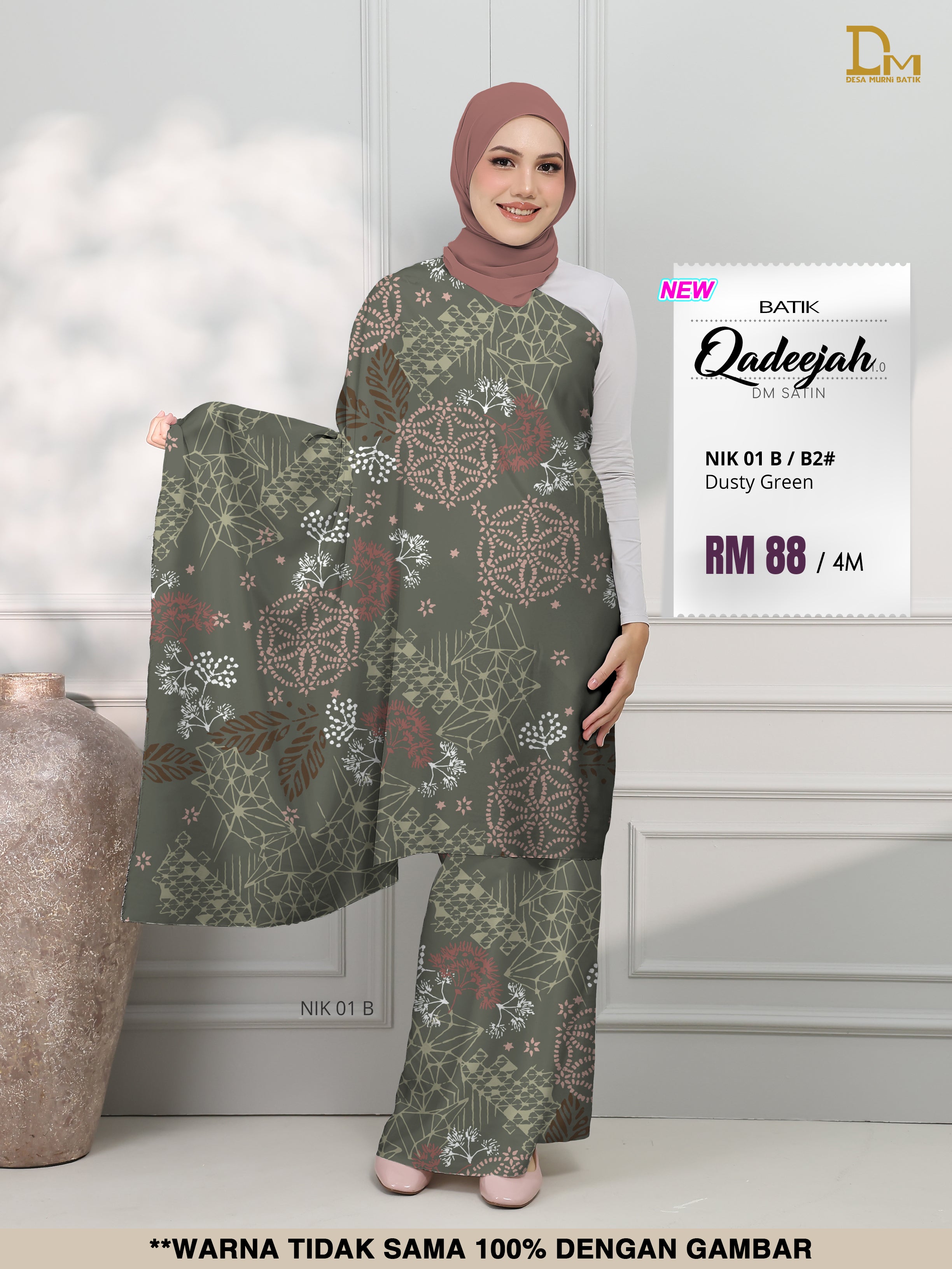BATIK QADEEJAH SATIN NIK 01 B