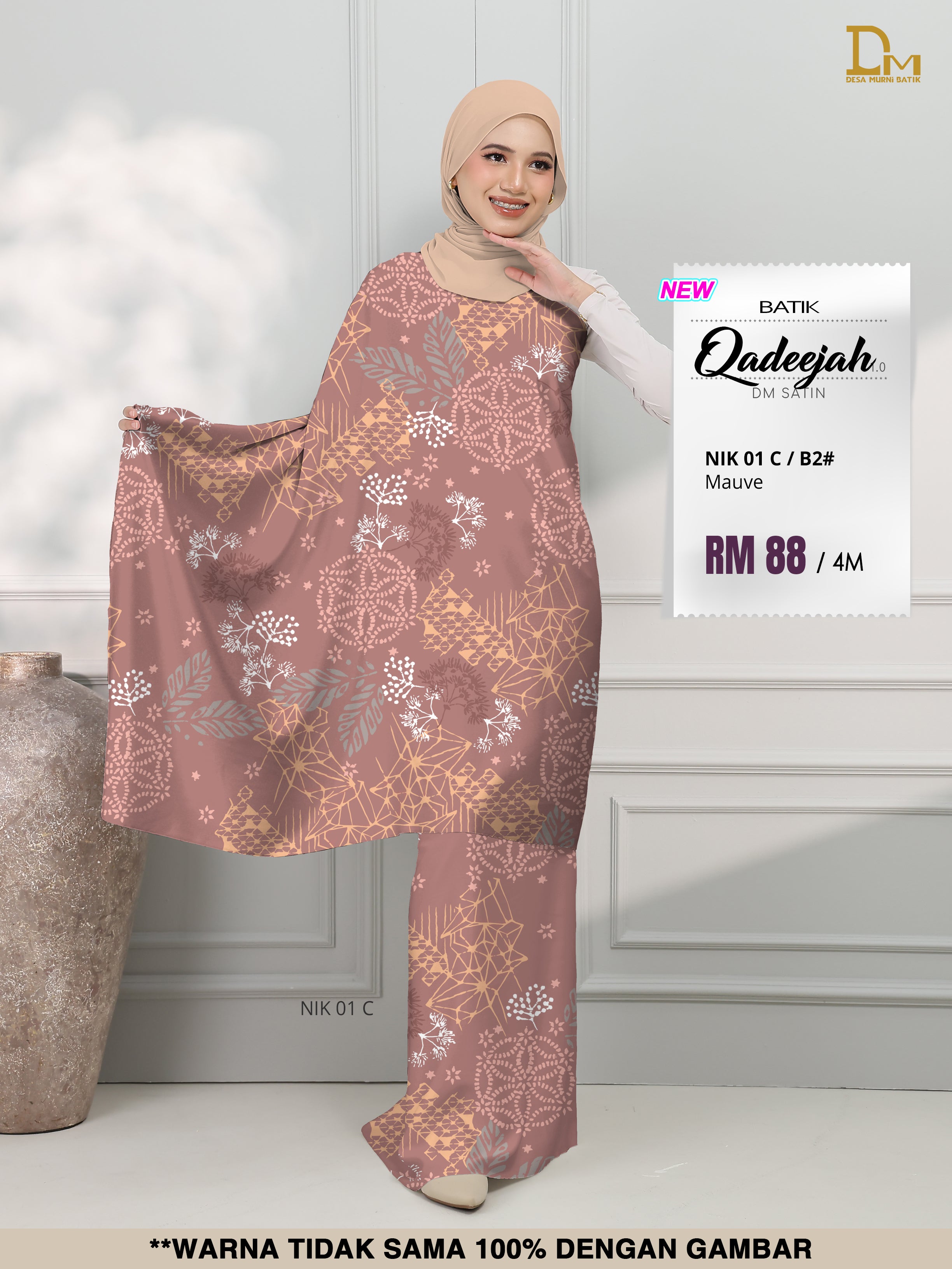 BATIK QADEEJAH SATIN NIK 01 C