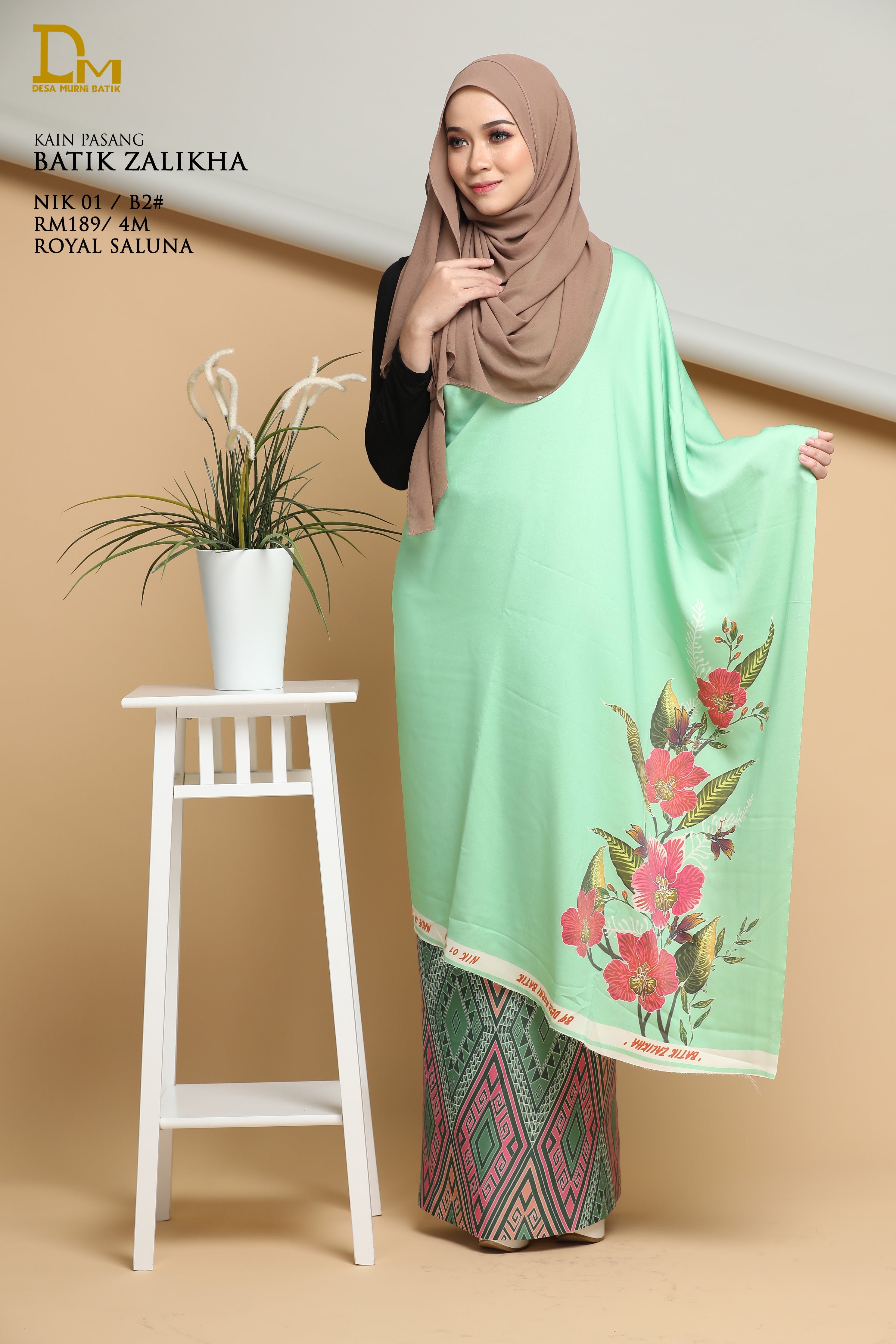 BATIK ZALIKHA NIK 01 ROYAL SALUNA