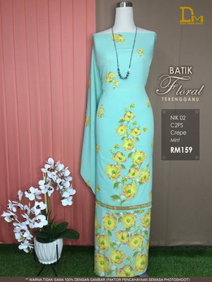 BATIK FLORAL TERENGGANU CREPE NIK 02