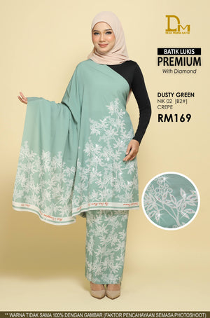 BATIK LUKIS PREMIUM DENGAN DIAMOND NIK 02