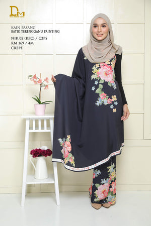 BATIK TERENGGANU PAINTING NIK 02 CREPE