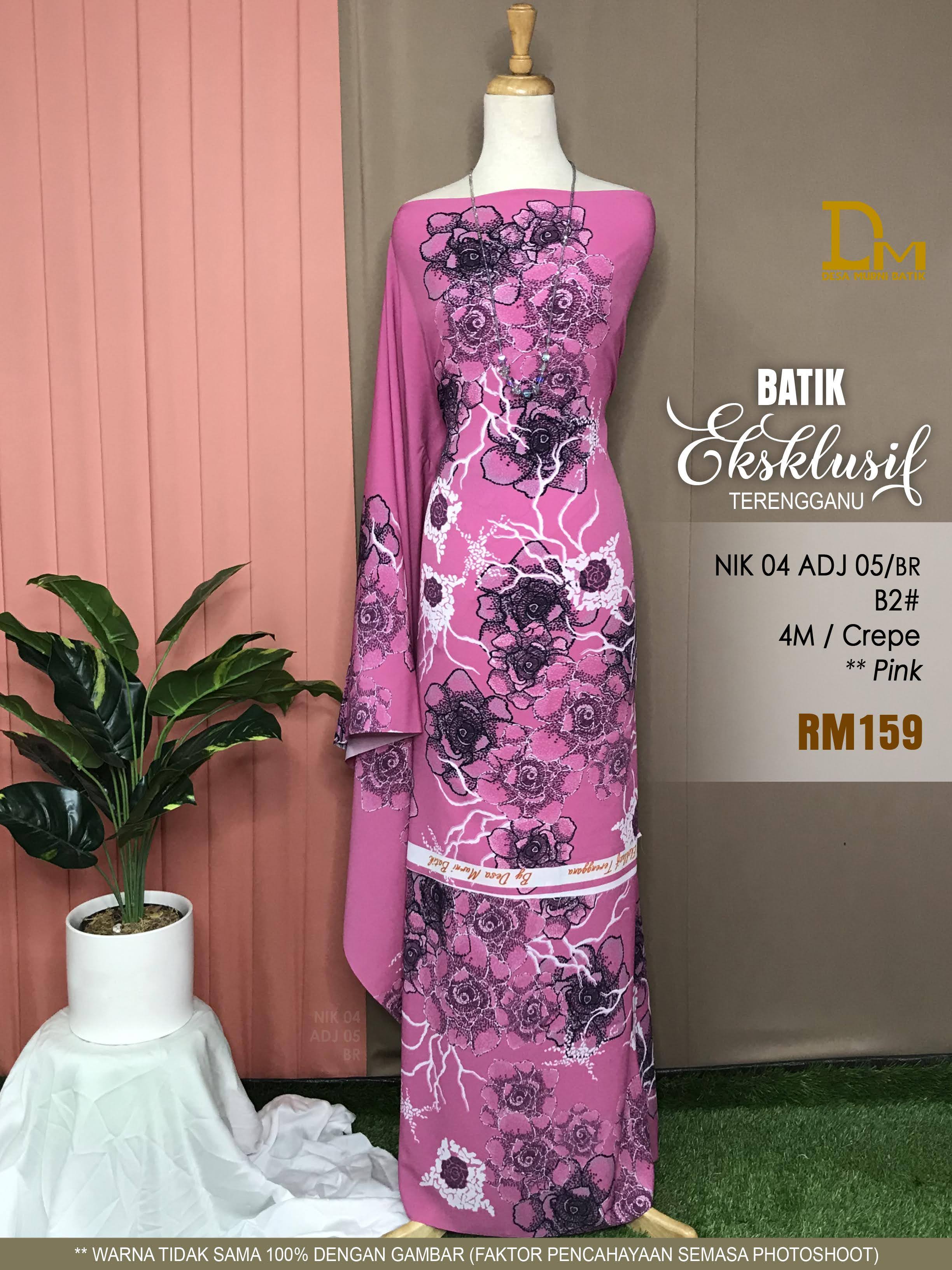 BATIK EKSKLUSIF TERENGGANU CREPE NIK 04 ADJ