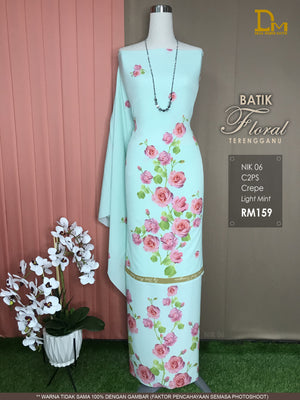 BATIK FLORAL TERENGGANU CREPE NIK 06