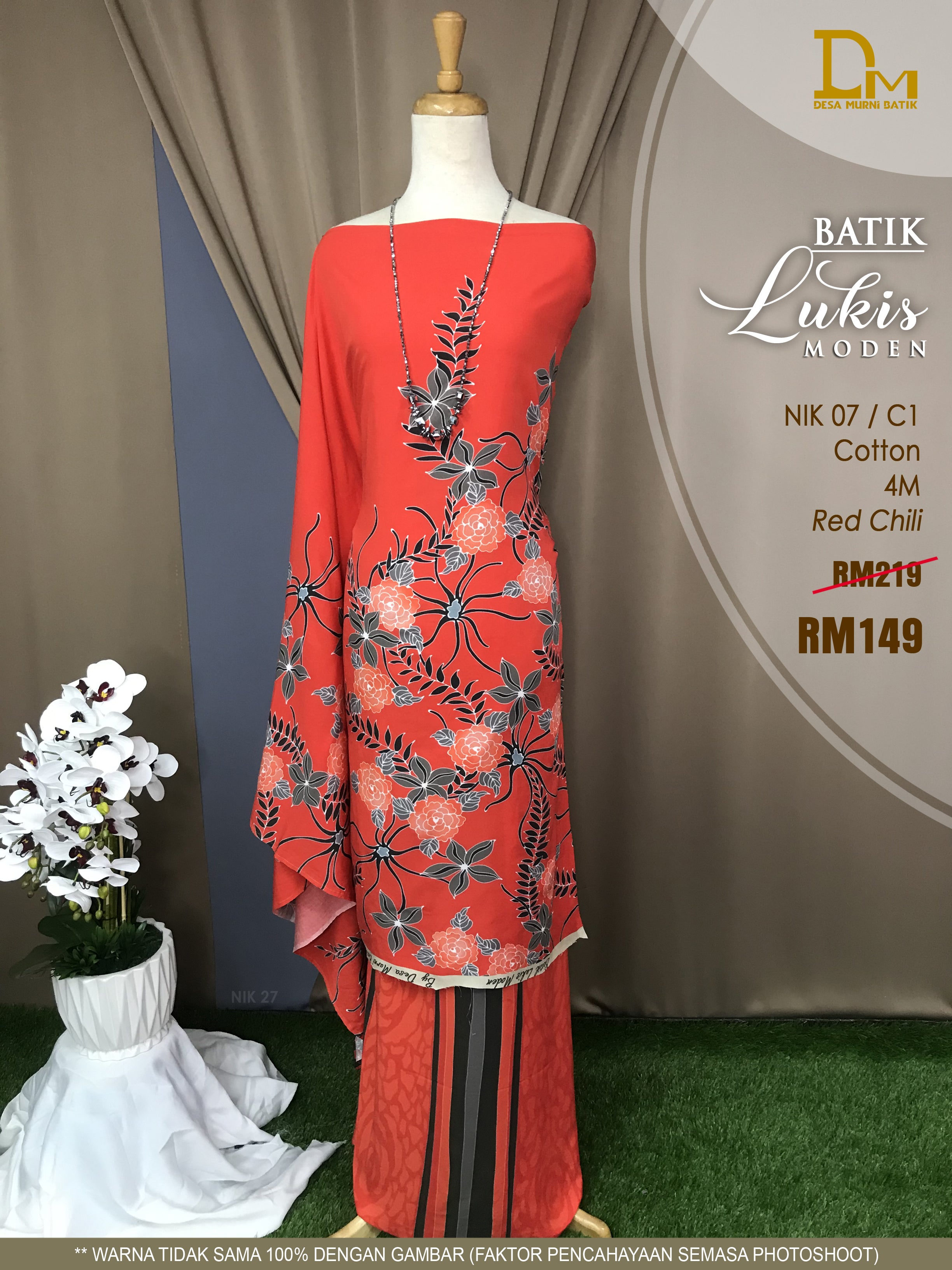 BATIK LUKIS MODEN COTTON NIK 07