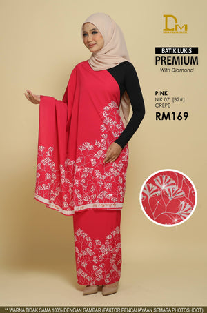 BATIK LUKIS PREMIUM DENGAN DIAMOND NIK 07