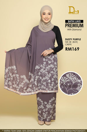 BATIK LUKIS PREMIUM DENGAN DIAMOND NIK 08