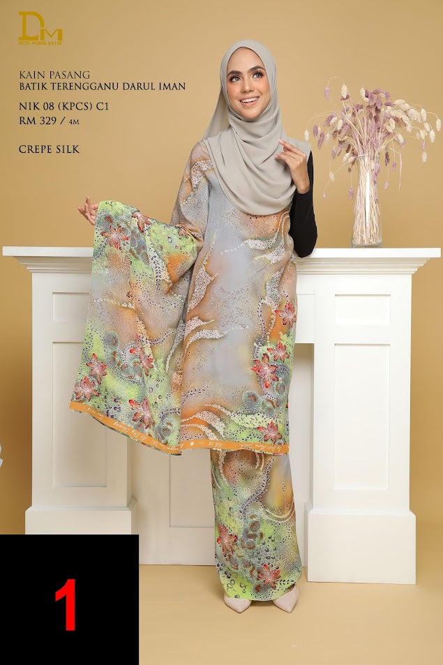 BATIK TERENGGANU DARUL IMAN CREPE SILK NIK 08
