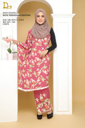 BATIK TERENGGANU PAINTING NIK 108 CREPE