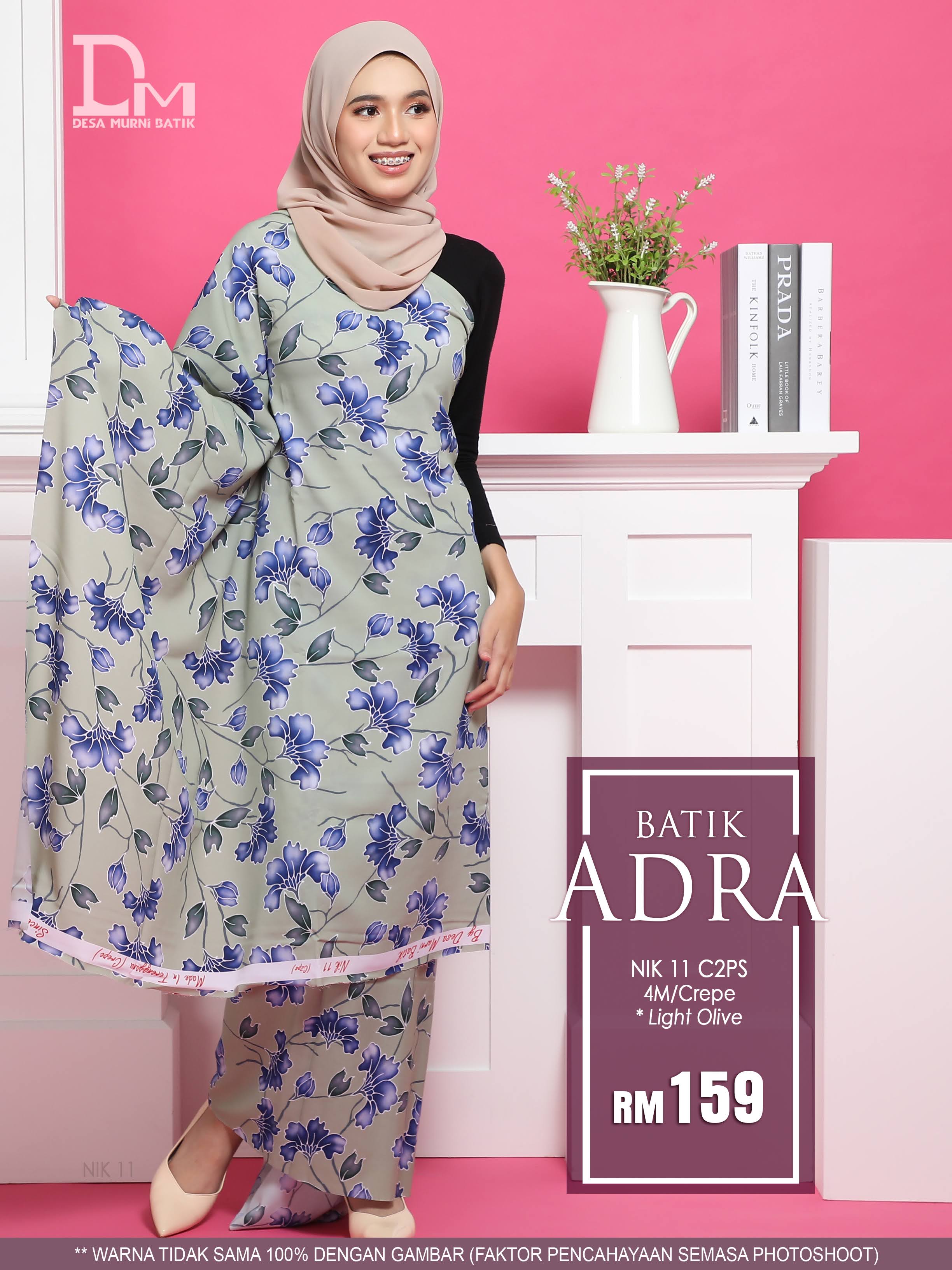 BATIK ANDRA NIK 11 CREPE LIGHT OLIVE