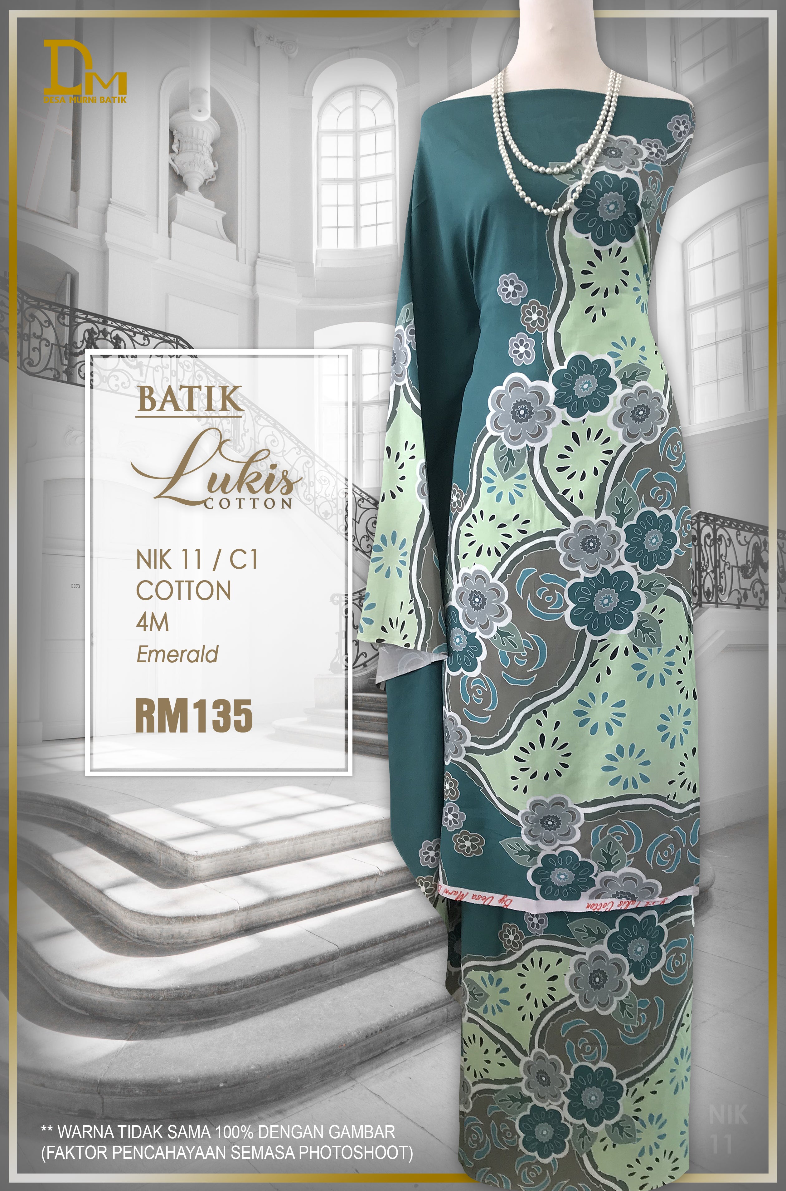 BATIK LUKIS TERENGGANU COTTON NIK 11